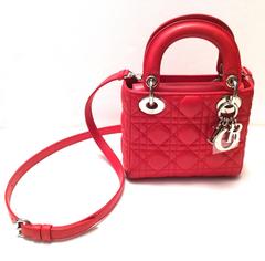 Mini Lady Dior Bag - Red - Rare