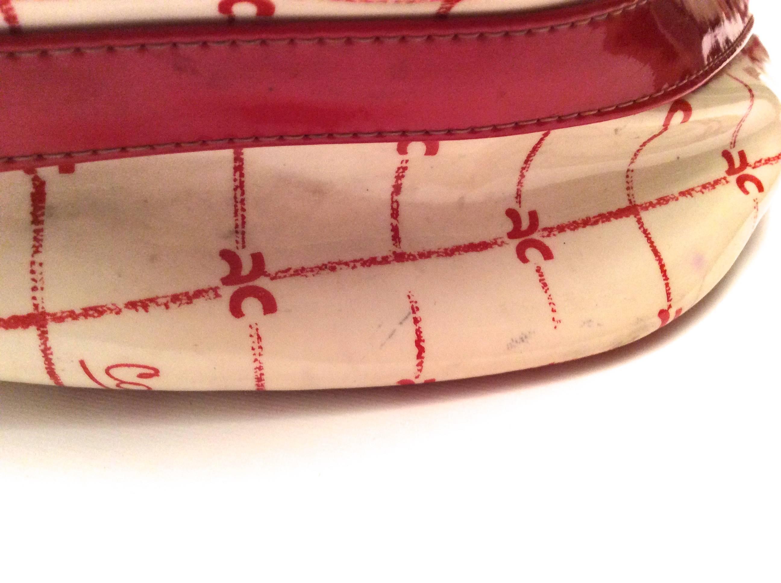 Rare 1970's Courreges Purse - White and Red  For Sale 5