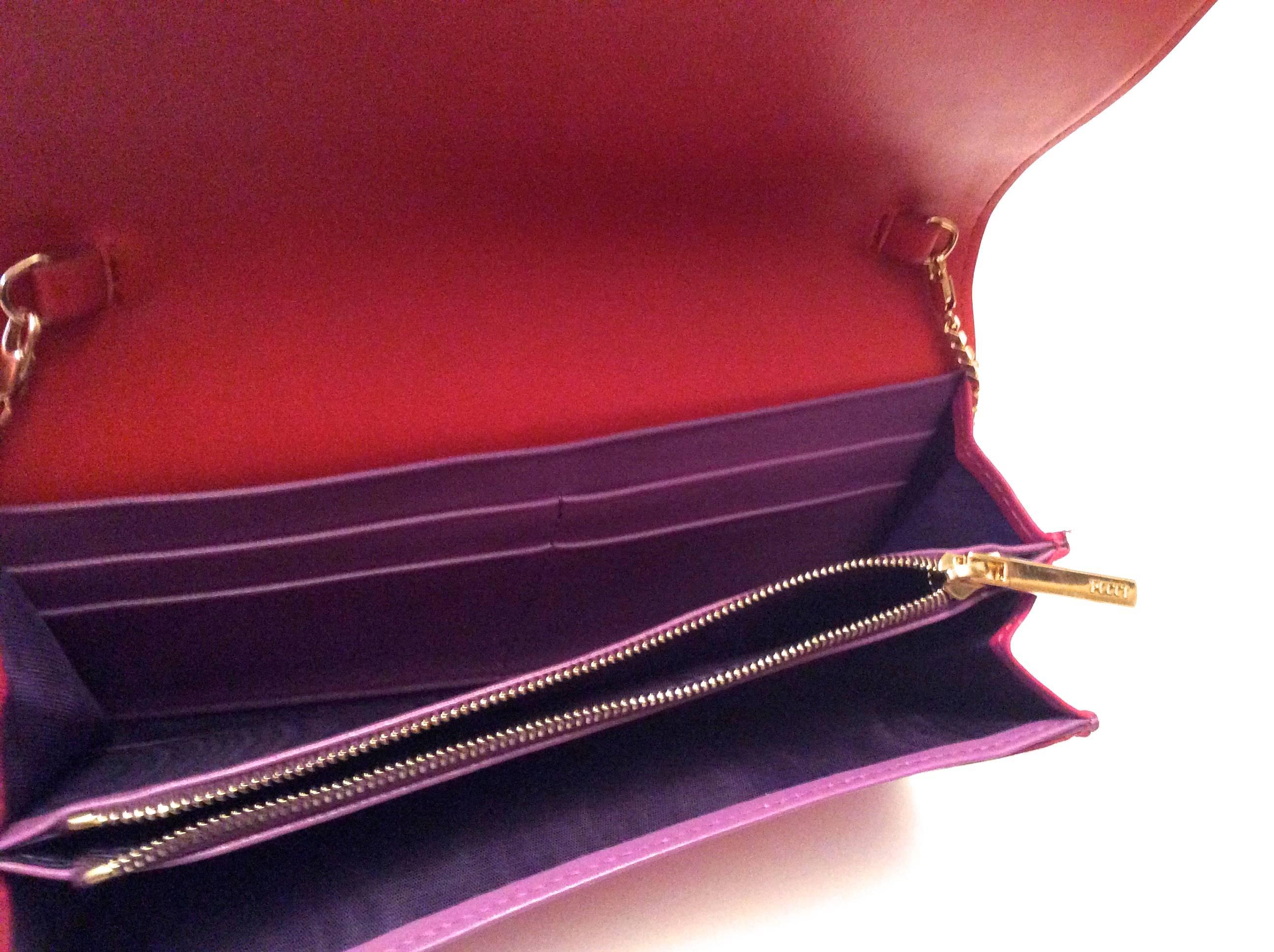 New Pucci Wallet on a Chain / Crossbody Purse For Sale 4