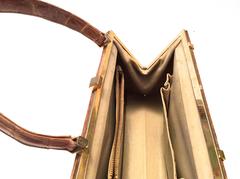 Magnificent Vintage Alligator Handbag - Tan / Light Brown