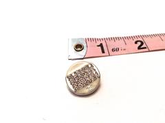 Chanel Rhinestone Enamel Buttons