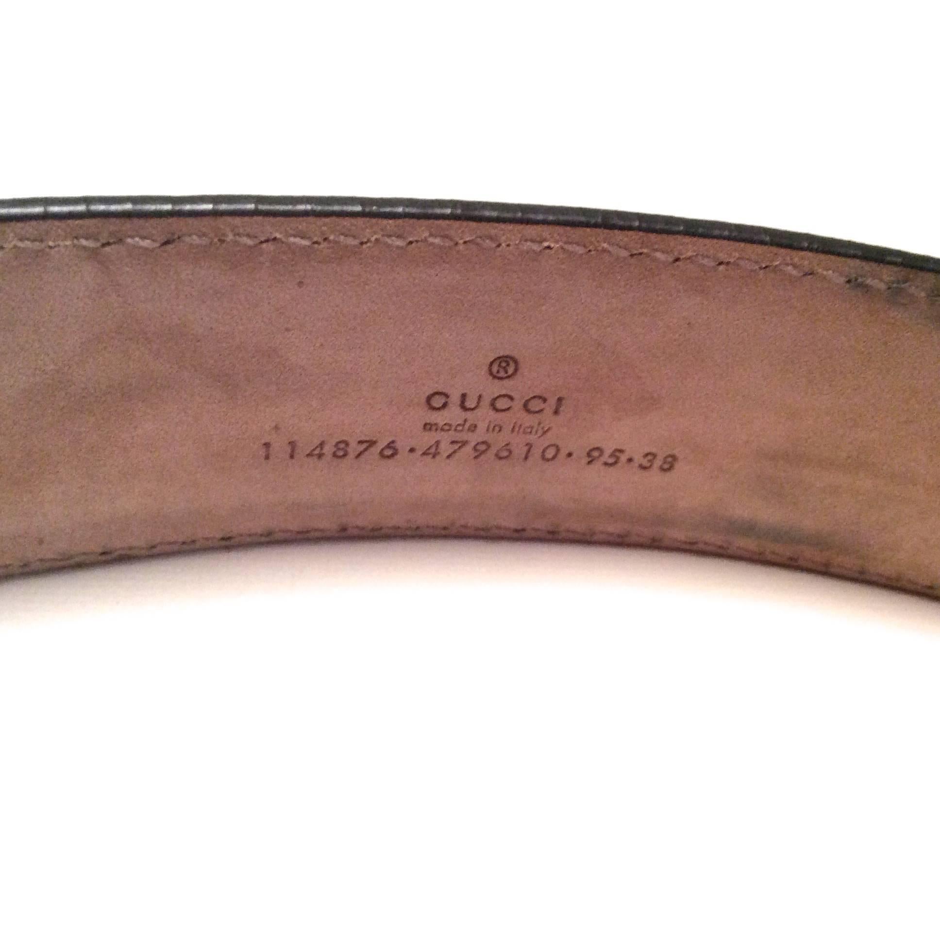 Men's Gucci Brown Leather Belt - Like New 1