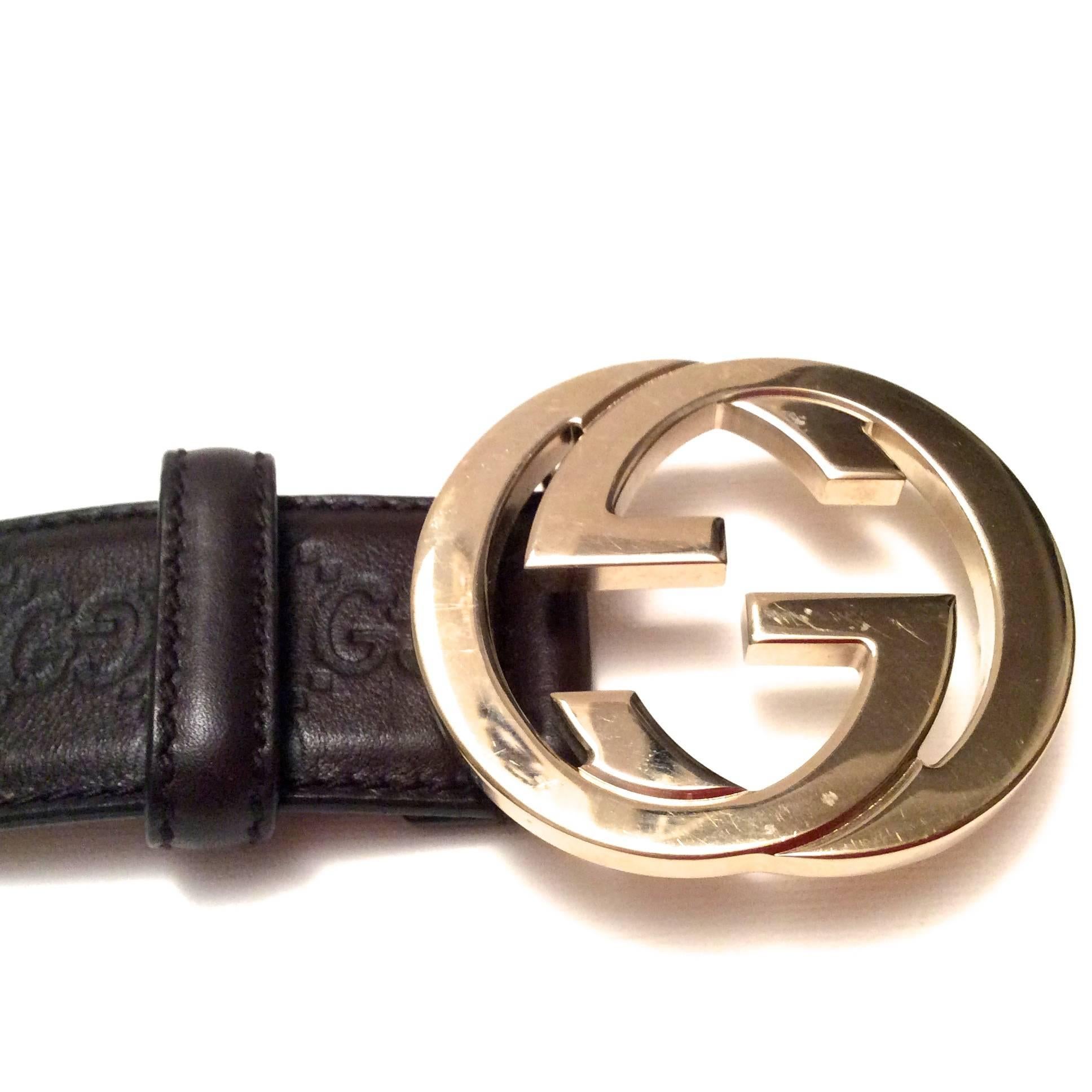 Men's Gucci Brown Leather Belt - Like New 2