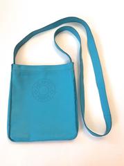 Hermes Crossbody Purse - Blue Leather