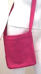 Hermes Crossbody Purse - Pink Leather