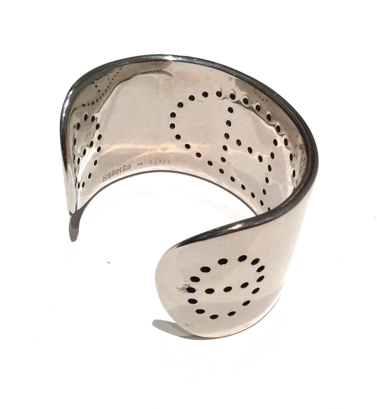 Women's Hermes Eclipse Cuff Bracelet - Sterling Silver