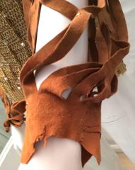 Loris Azzaro Chainlink Metal and Leather Runway Tunic