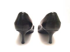 Chanel Dark Brown Leather Pumps - Size 38