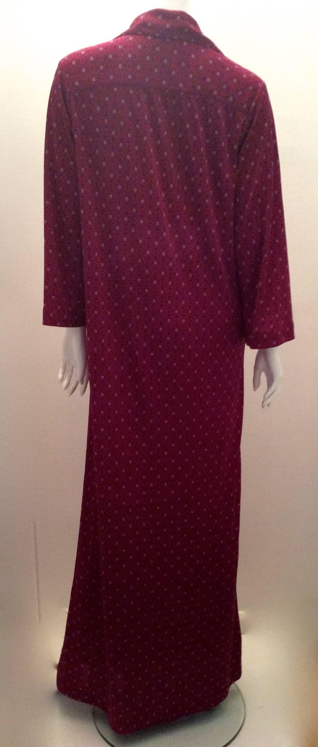 Christian Dior - Miss Dior 1970's Maxi Day Dress In Excellent Condition For Sale In Boca Raton, FL