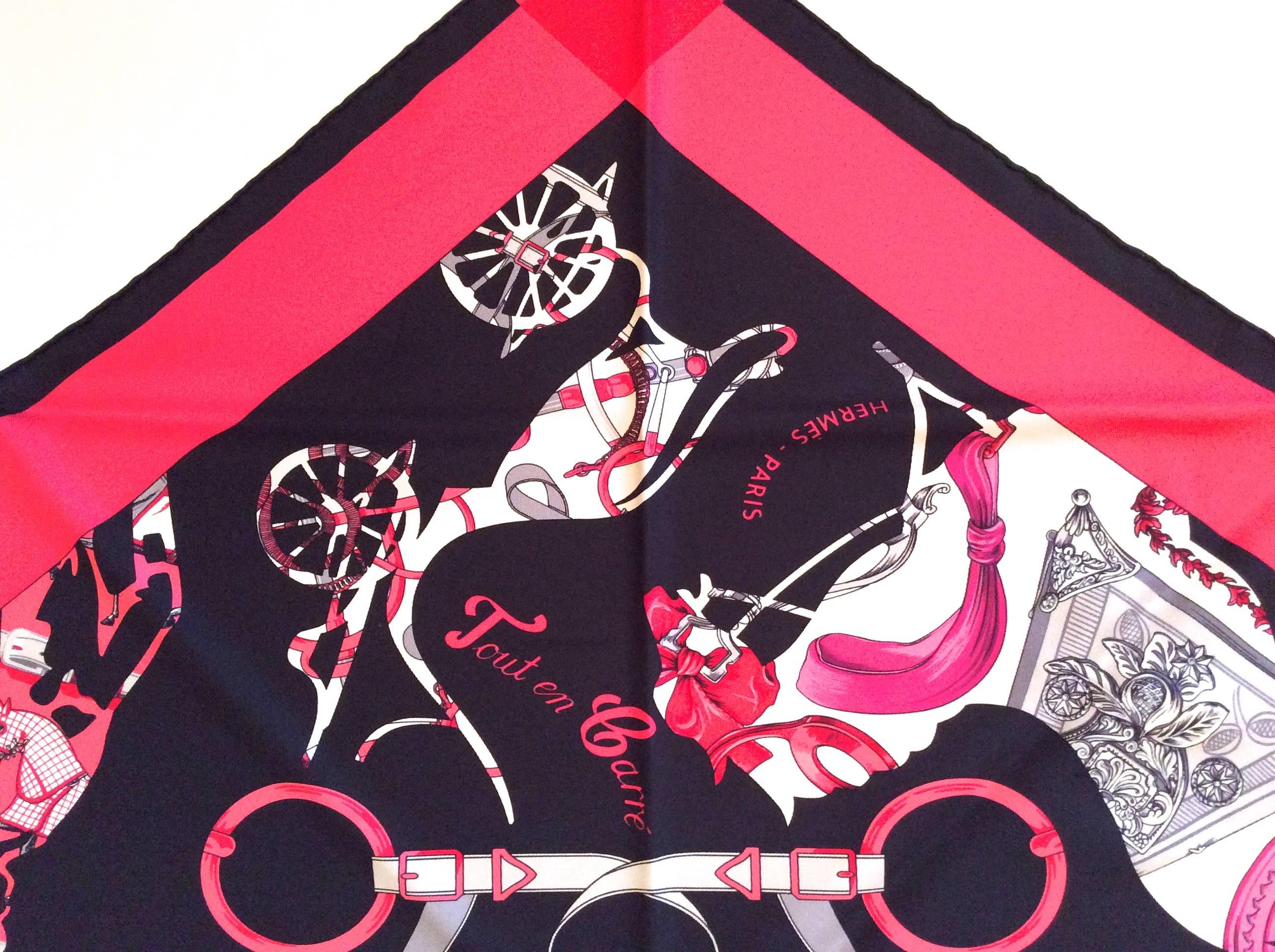 Women's New Rare Hermes Triangle Scarf with Original Box For Sale