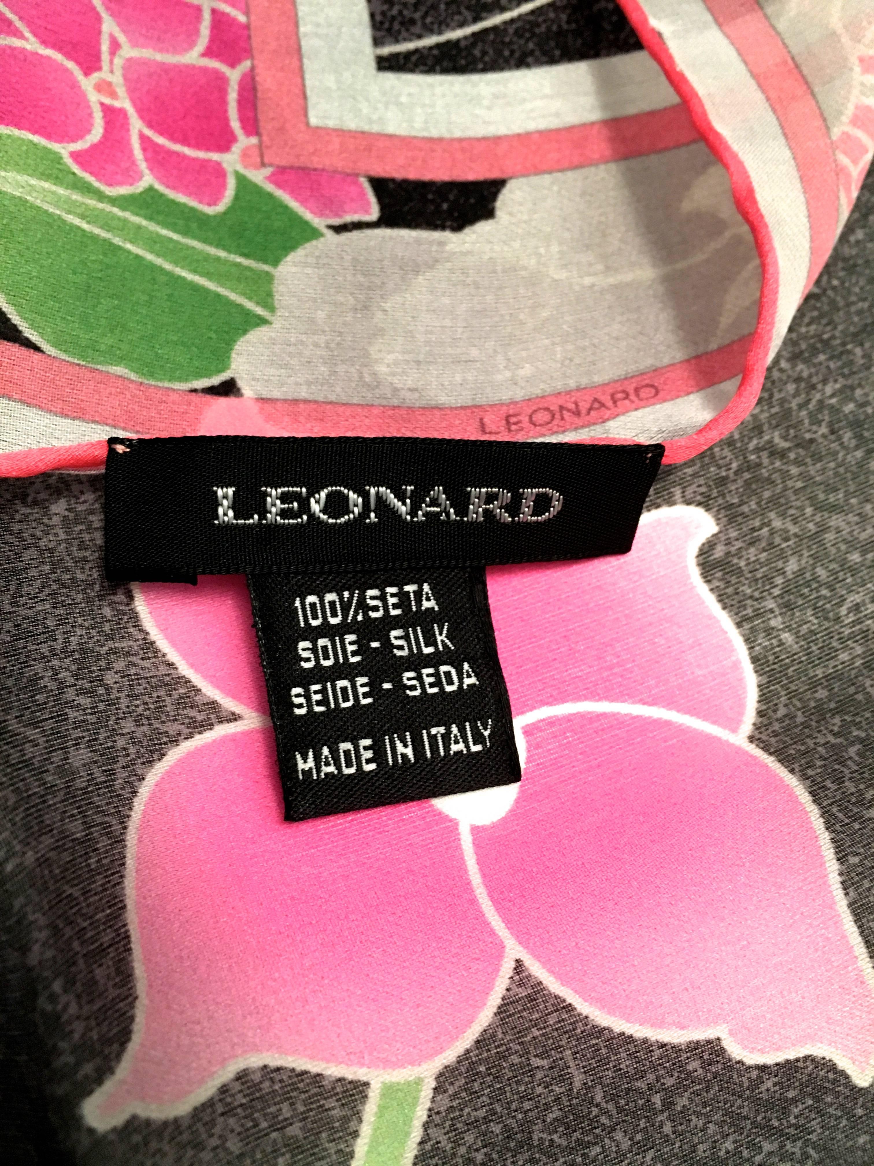Women's New Leonard Magnificent Floral Scarf For Sale