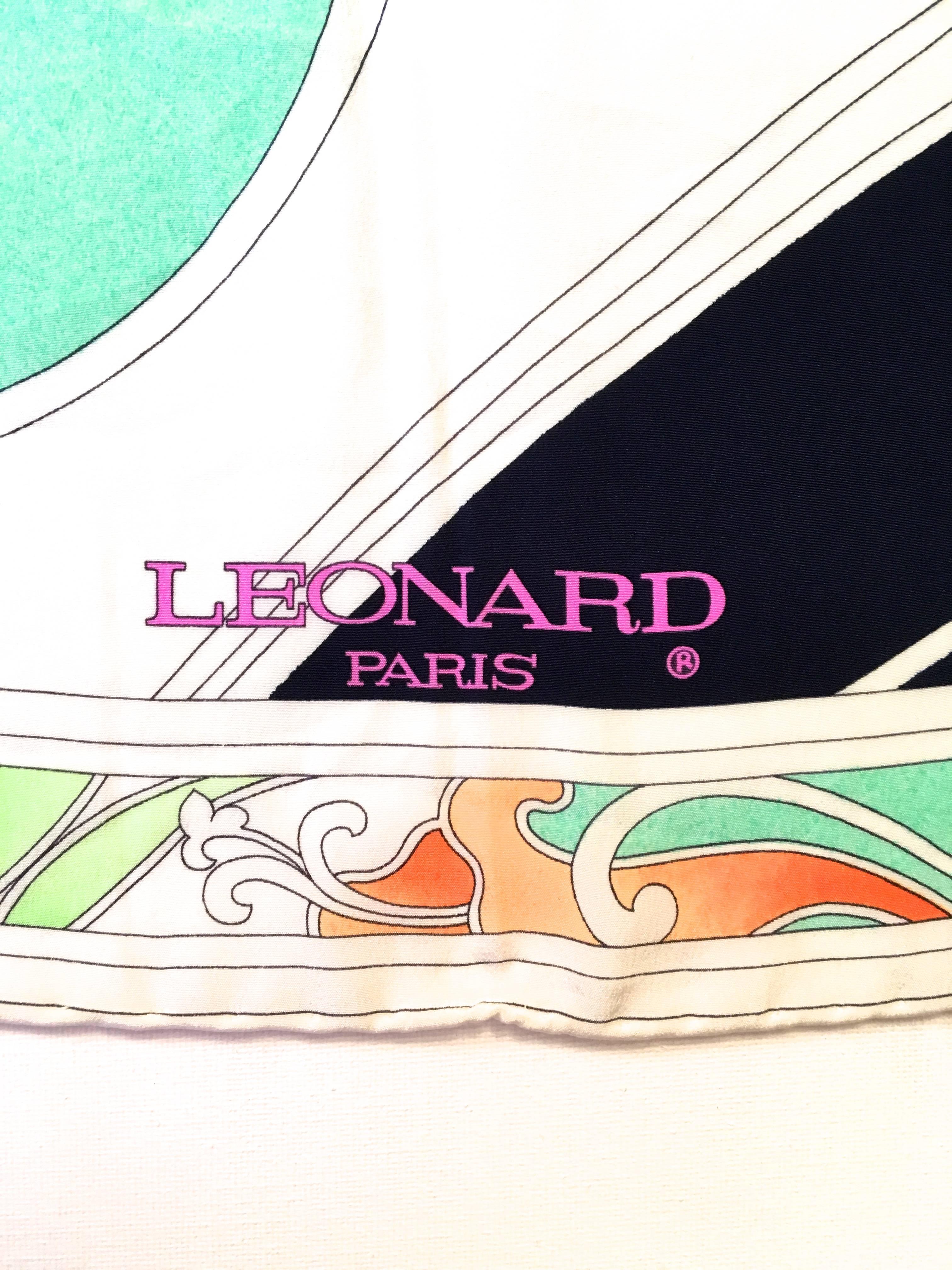 Women's Leonard Scarf - 100% Silk For Sale