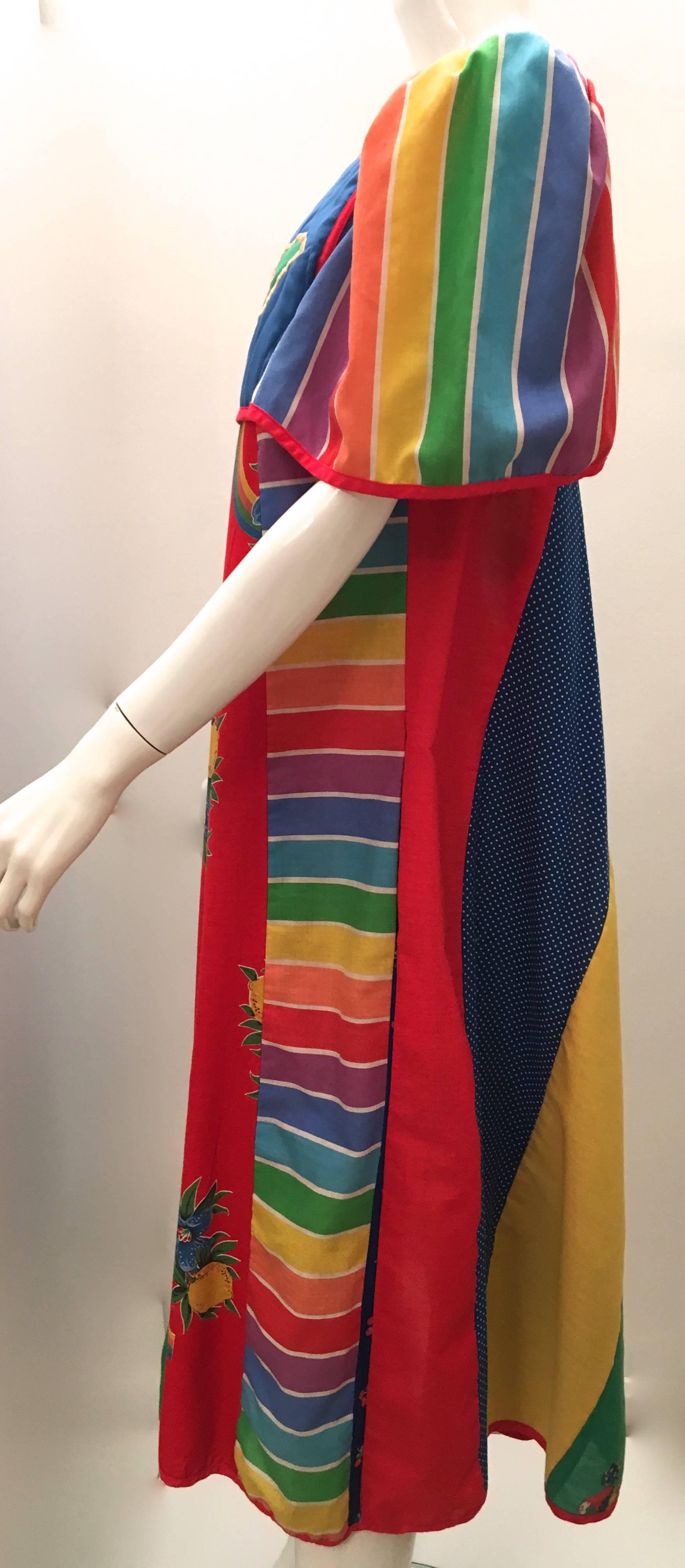This colorful Jeanne Marc from Saks Fifth Avenue is a beautiful example of Jeanne Marc's designs. It is from the 1980's and was purchased at Saks Fifth Avenue. It has never been worn and it has been in my collection since it was purchased. The