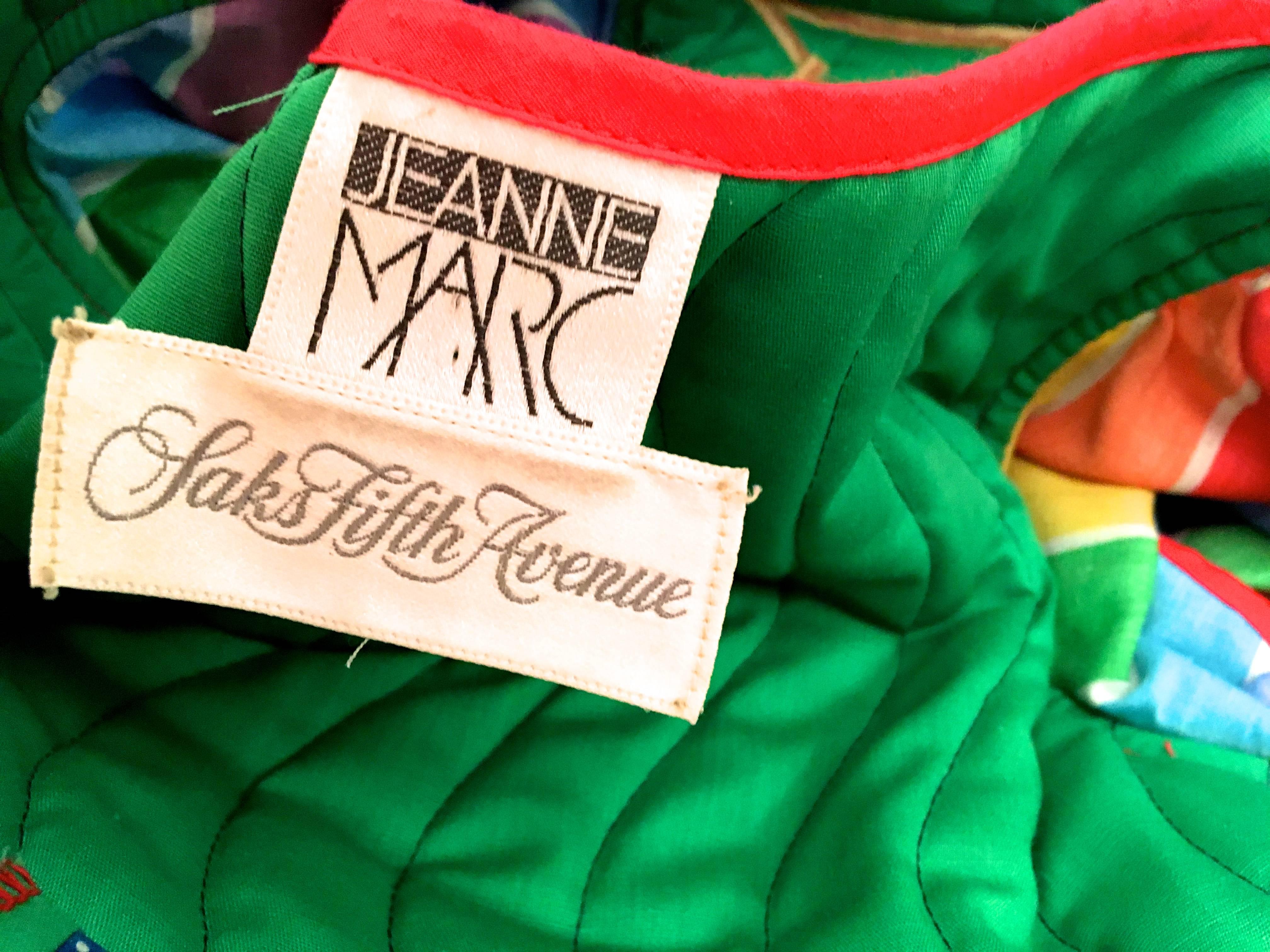 1980's Jeanne Marc Maxi Dress For Sale 1