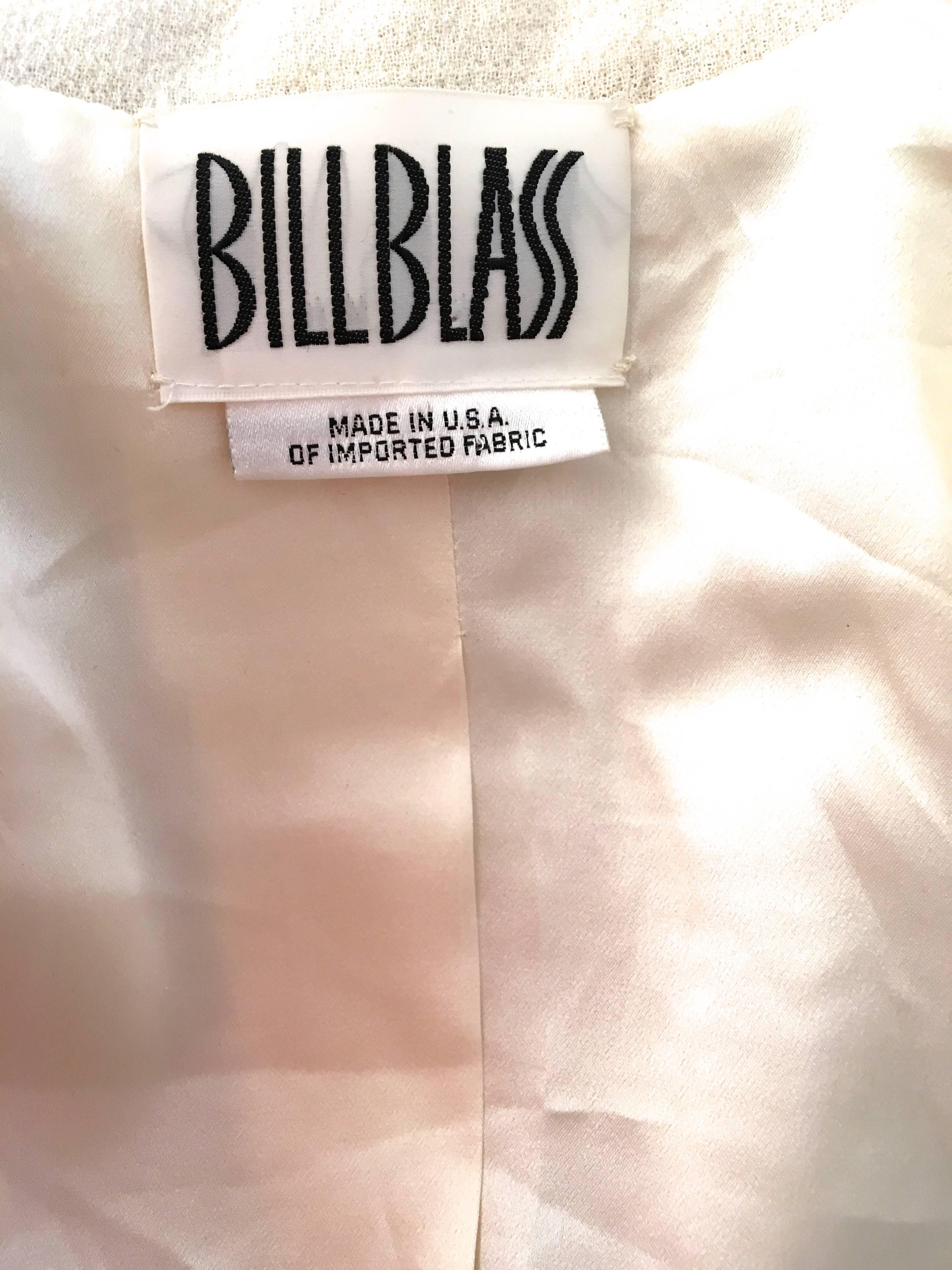 Bill Blass Coat - Beige and White - 1970's For Sale 2