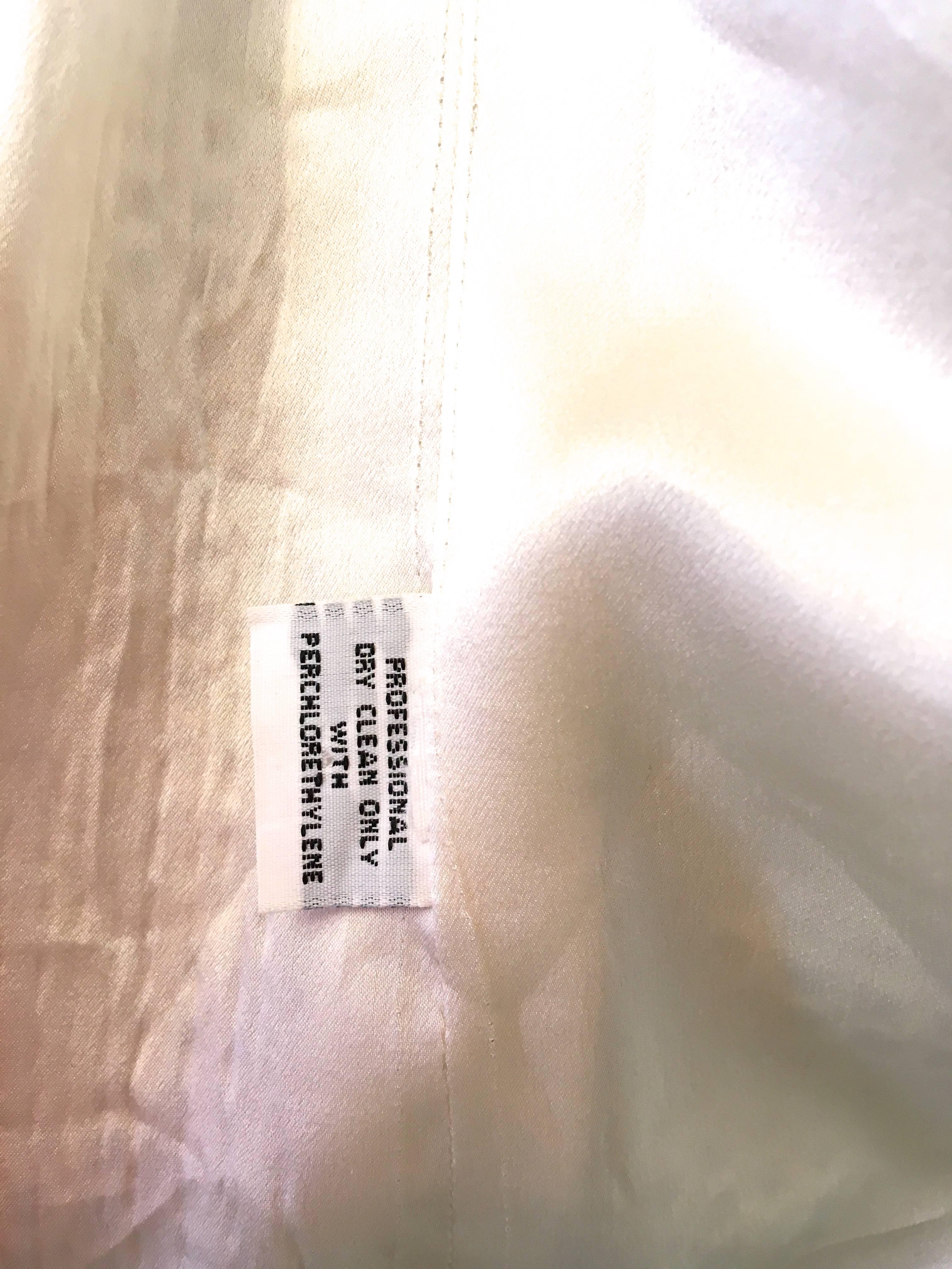 Bill Blass Coat - Beige and White - 1970's For Sale 4