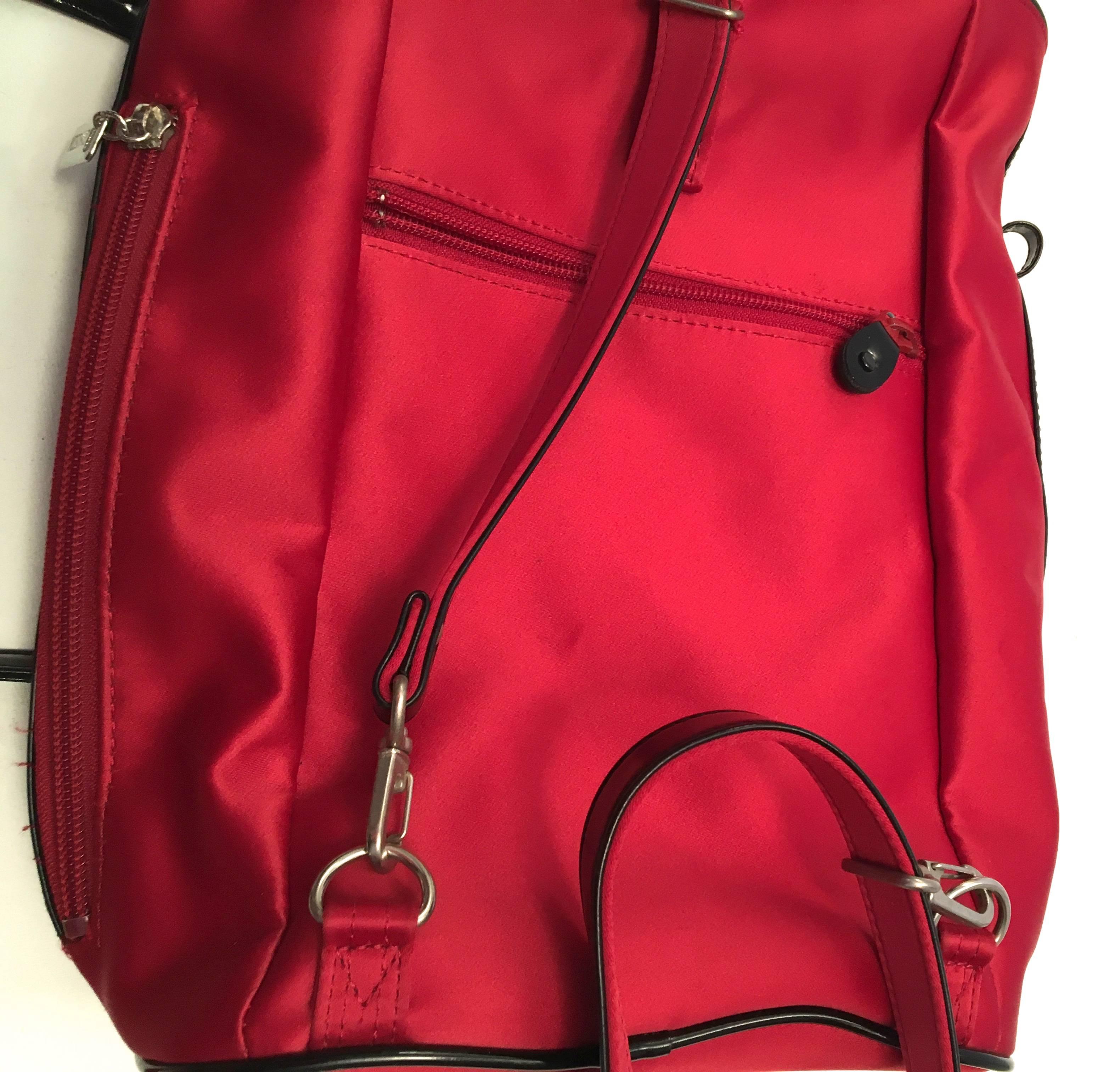 Red New Moschino Cheap and Chic Backpack / Purse For Sale