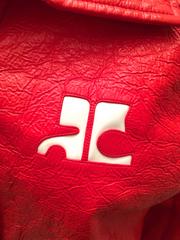 New Courreges Jacket - Orange / Red Patent Leather
