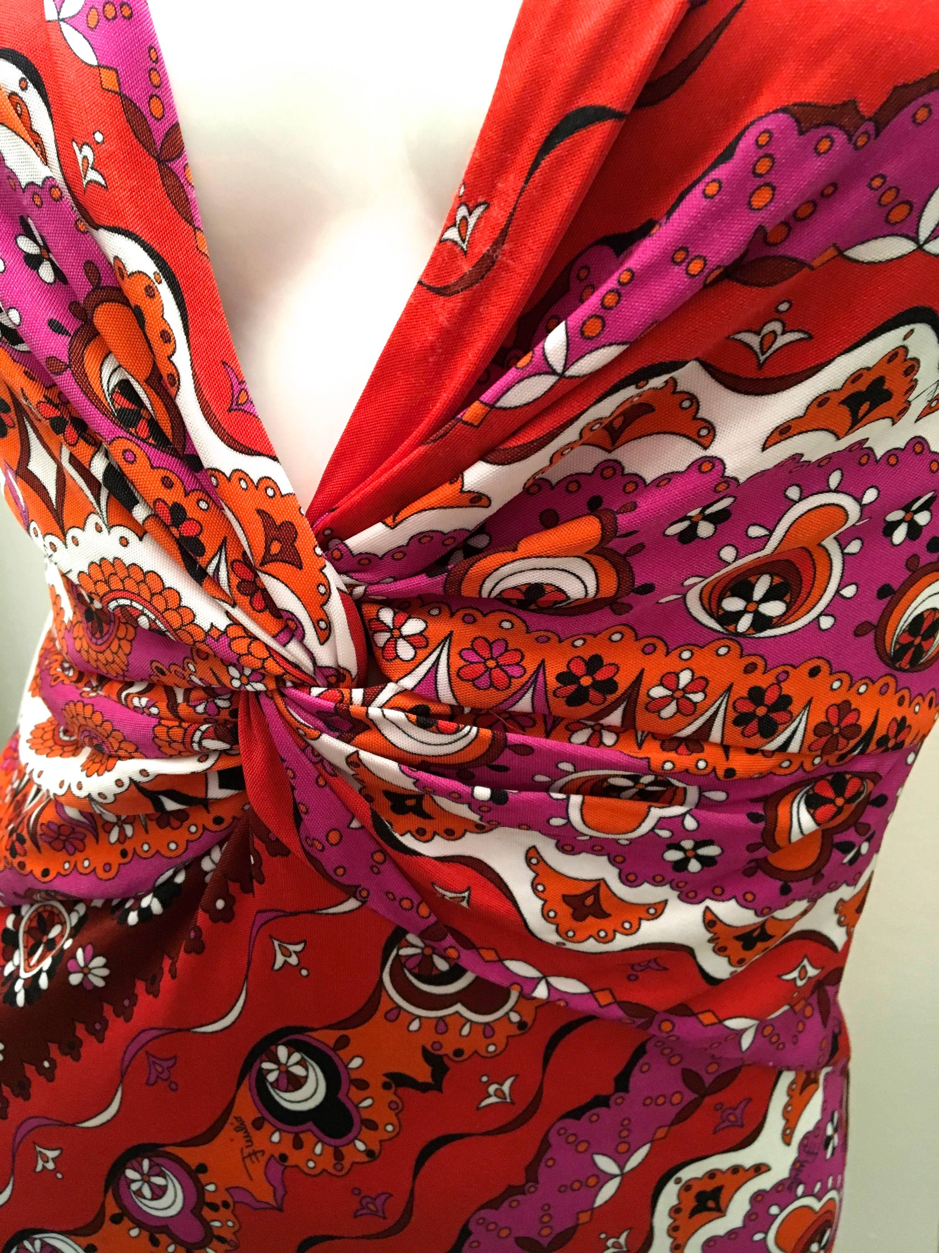 New Emilio Pucci Sleeveless Day Dress  In New Condition For Sale In Boca Raton, FL
