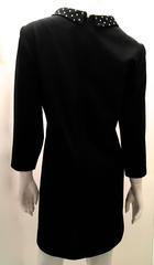 Sexy 1970’s Black Mod Rhinestone Cocktail Dress