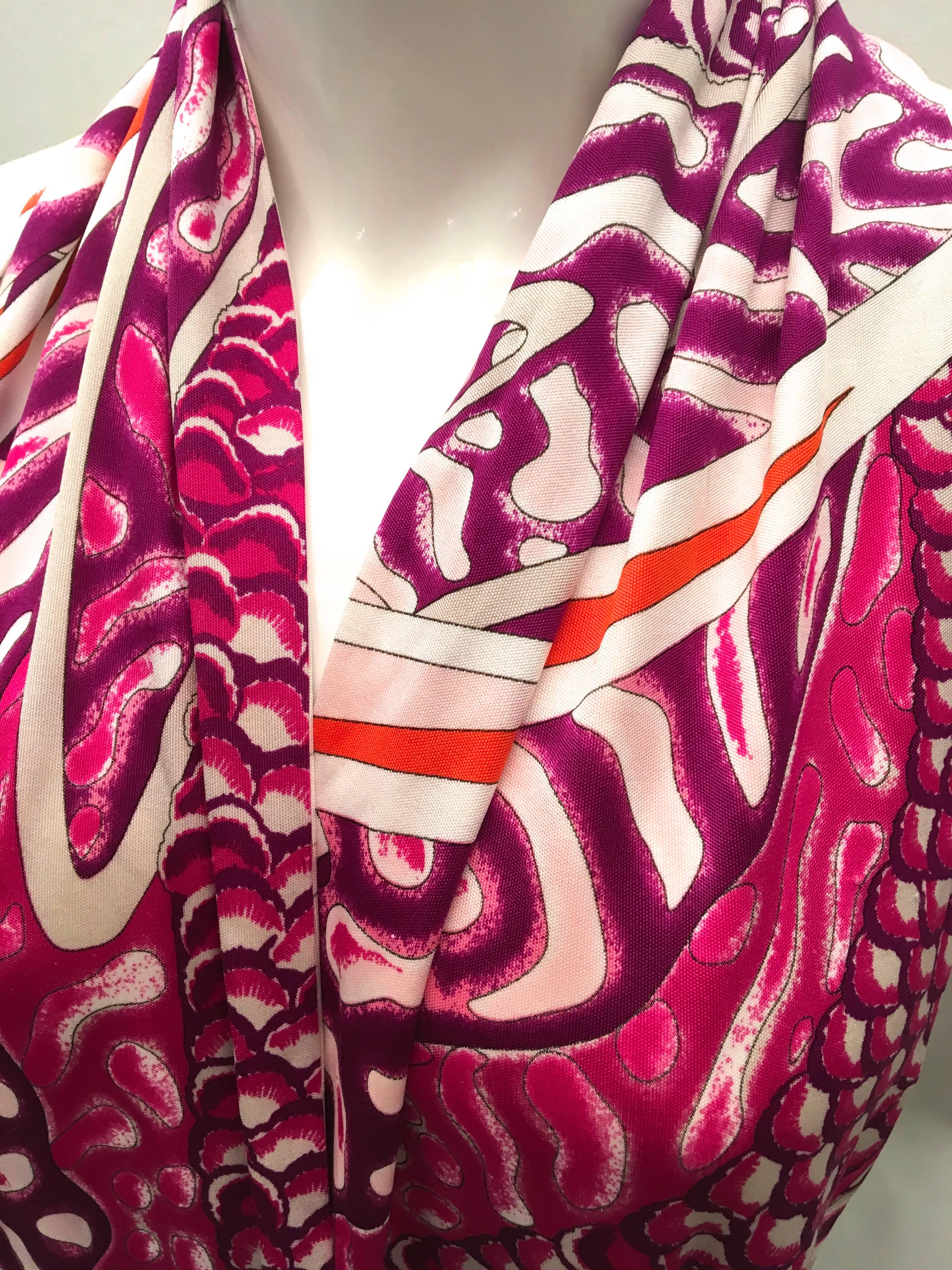 Women's Rare Emilio Pucci Silk Jersey Scarf  For Sale