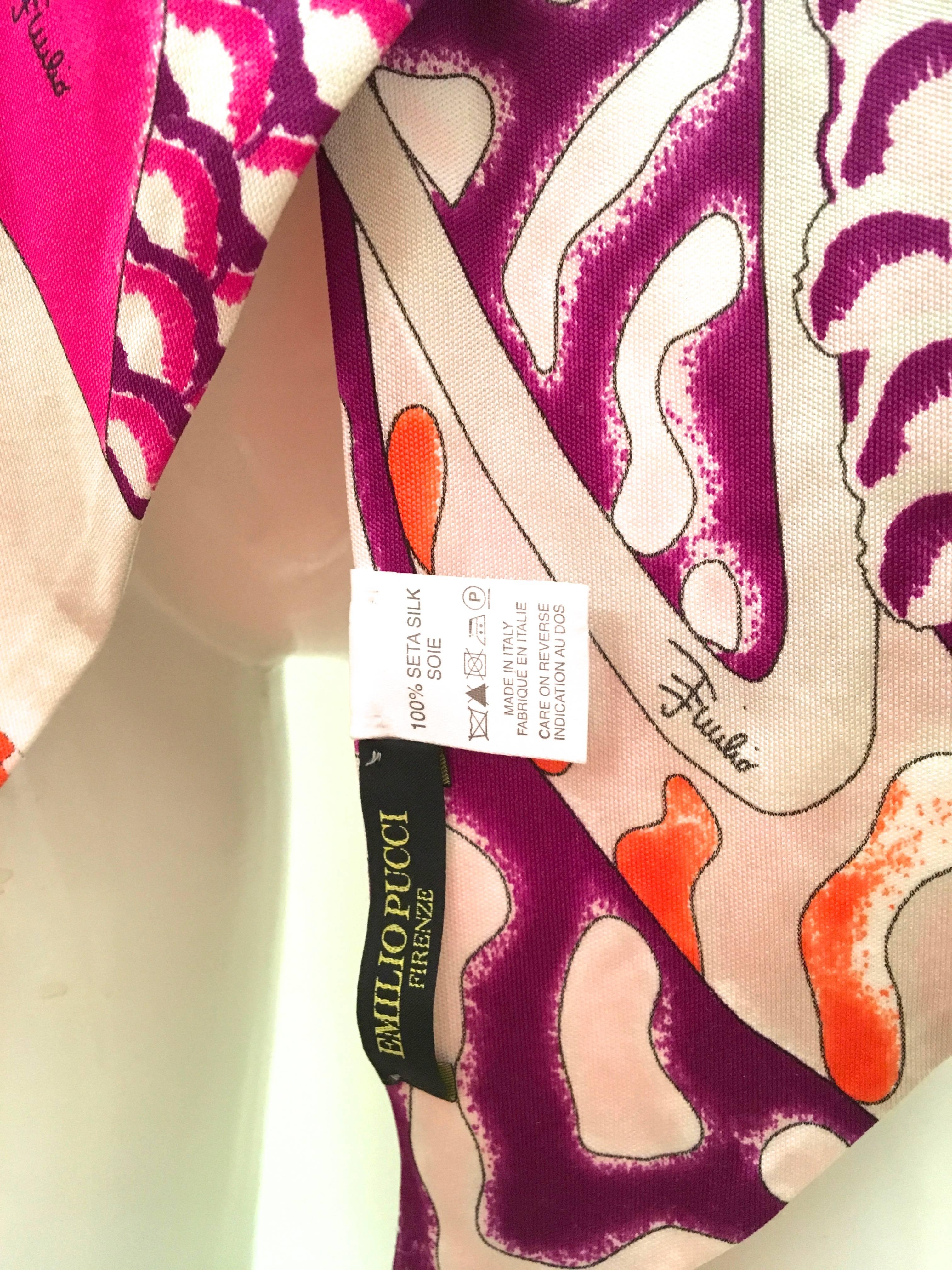 Rare Emilio Pucci Silk Jersey Scarf  For Sale 3