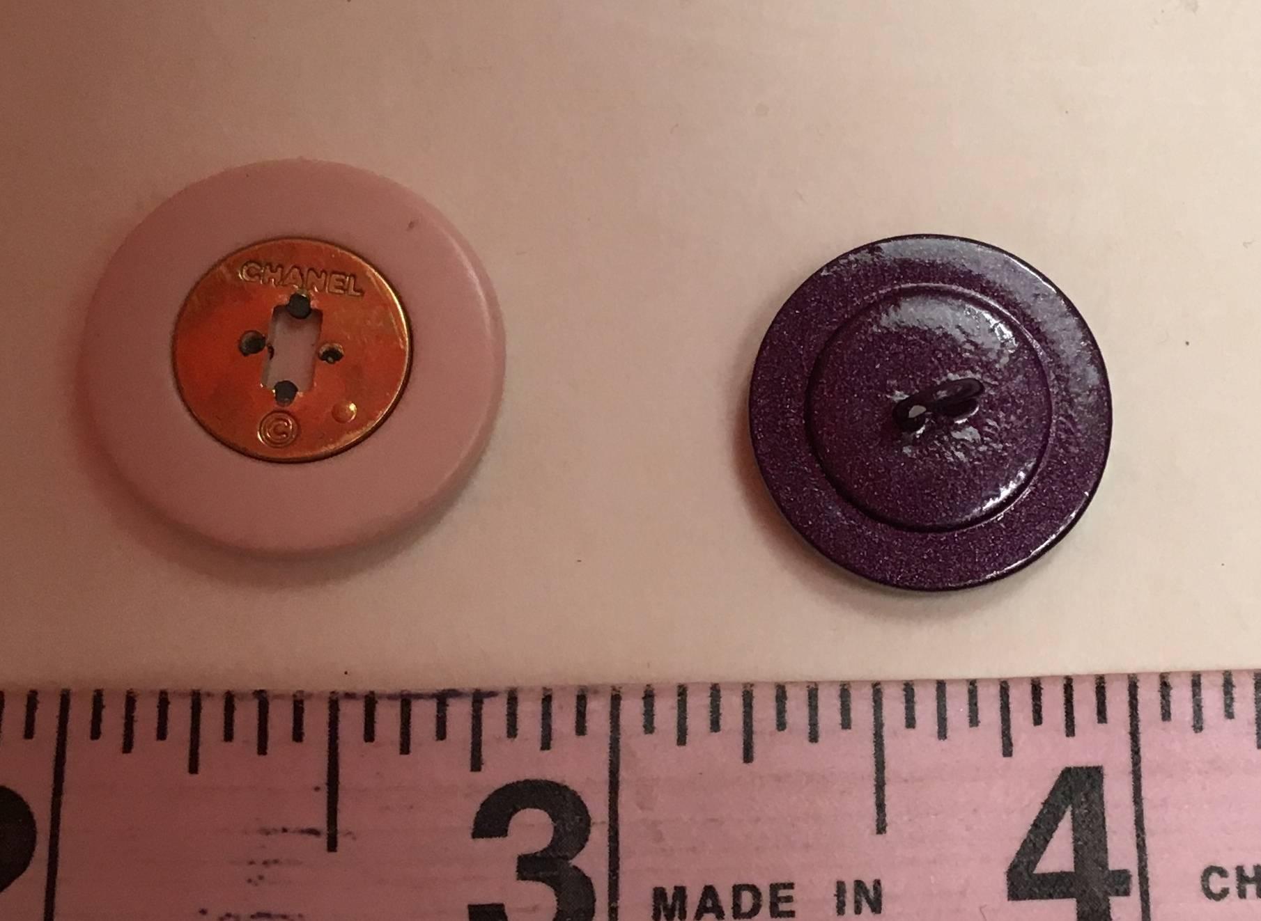 Women's 11 Vintage Chanel Buttons - Assorted Colors and Sizes