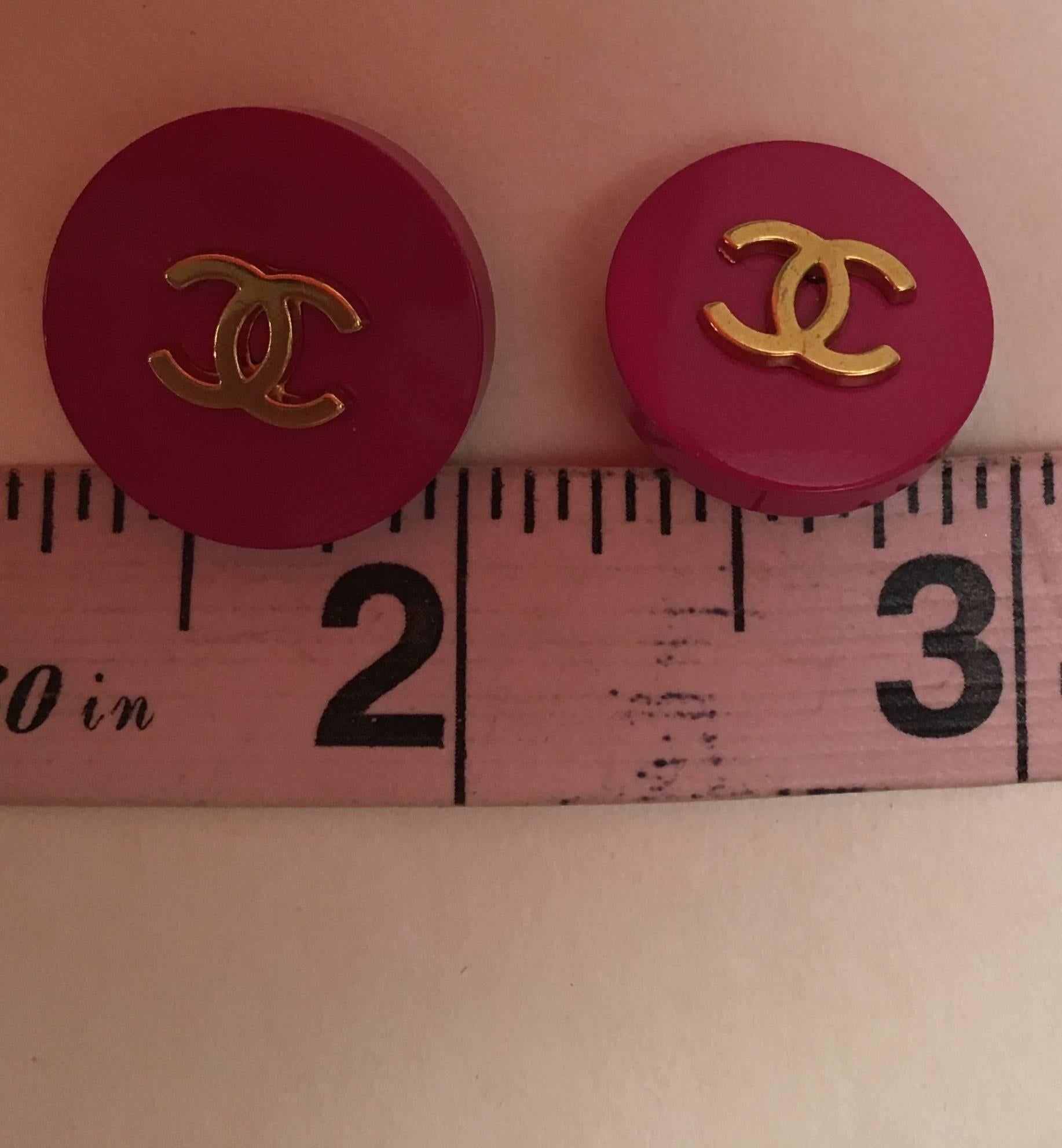 Brown 11 Vintage Chanel Buttons - Assorted Colors and Sizes
