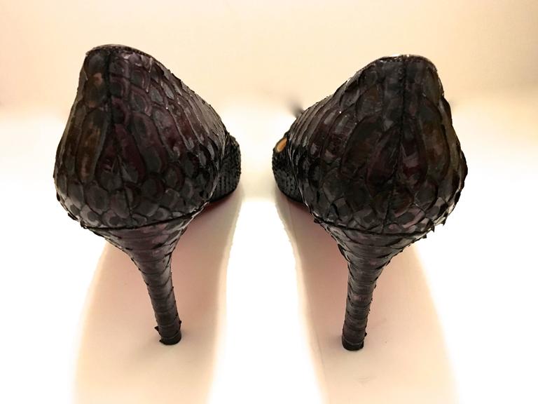 louboutin python heels