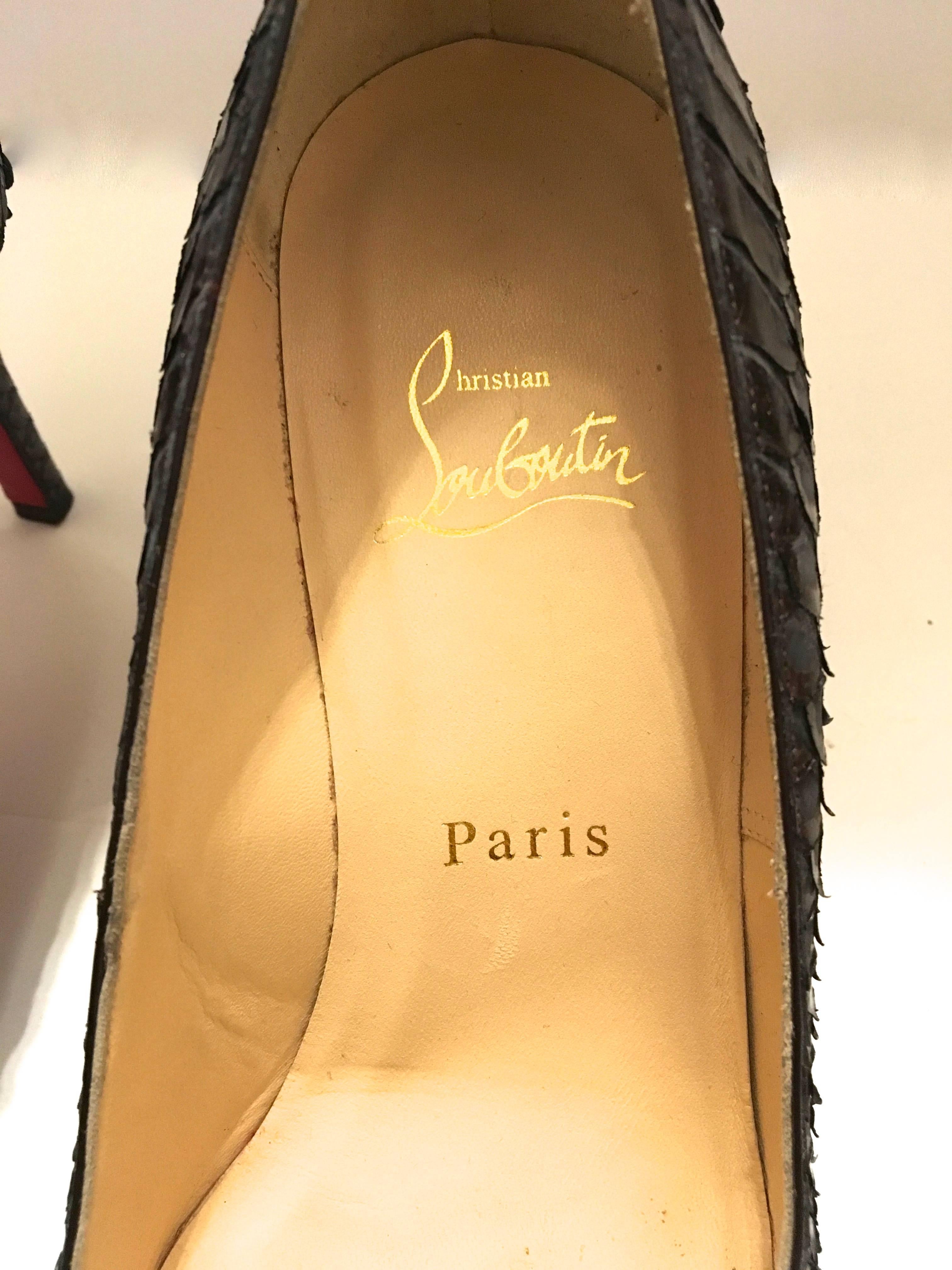 Christian Louboutin Python Heels For Sale 4