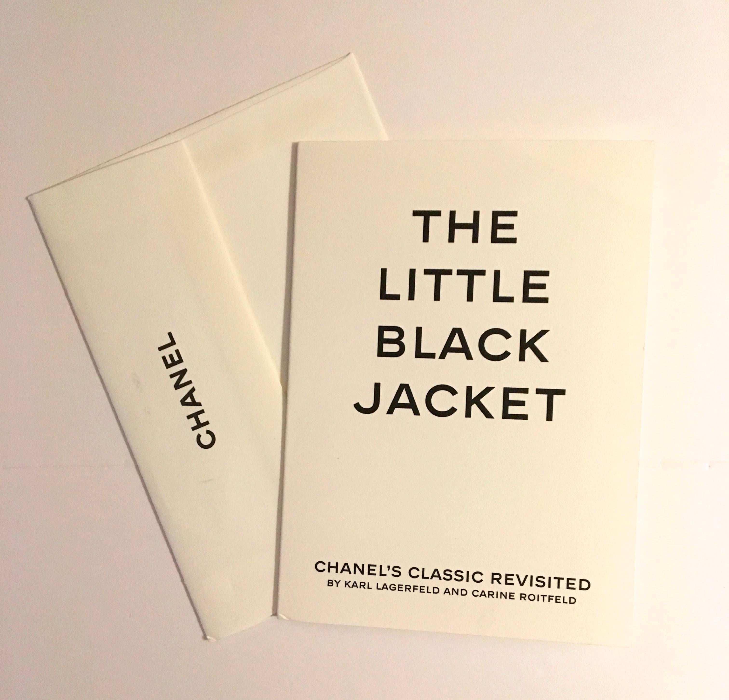 Presented here is a rare copy of the Chanel 'Little Black Jacket' coffee table book. The book celebrates the history of the first introduction of the Chanel black jacket by Coco Chanel and its reinterpretation throughout the years by the label. The