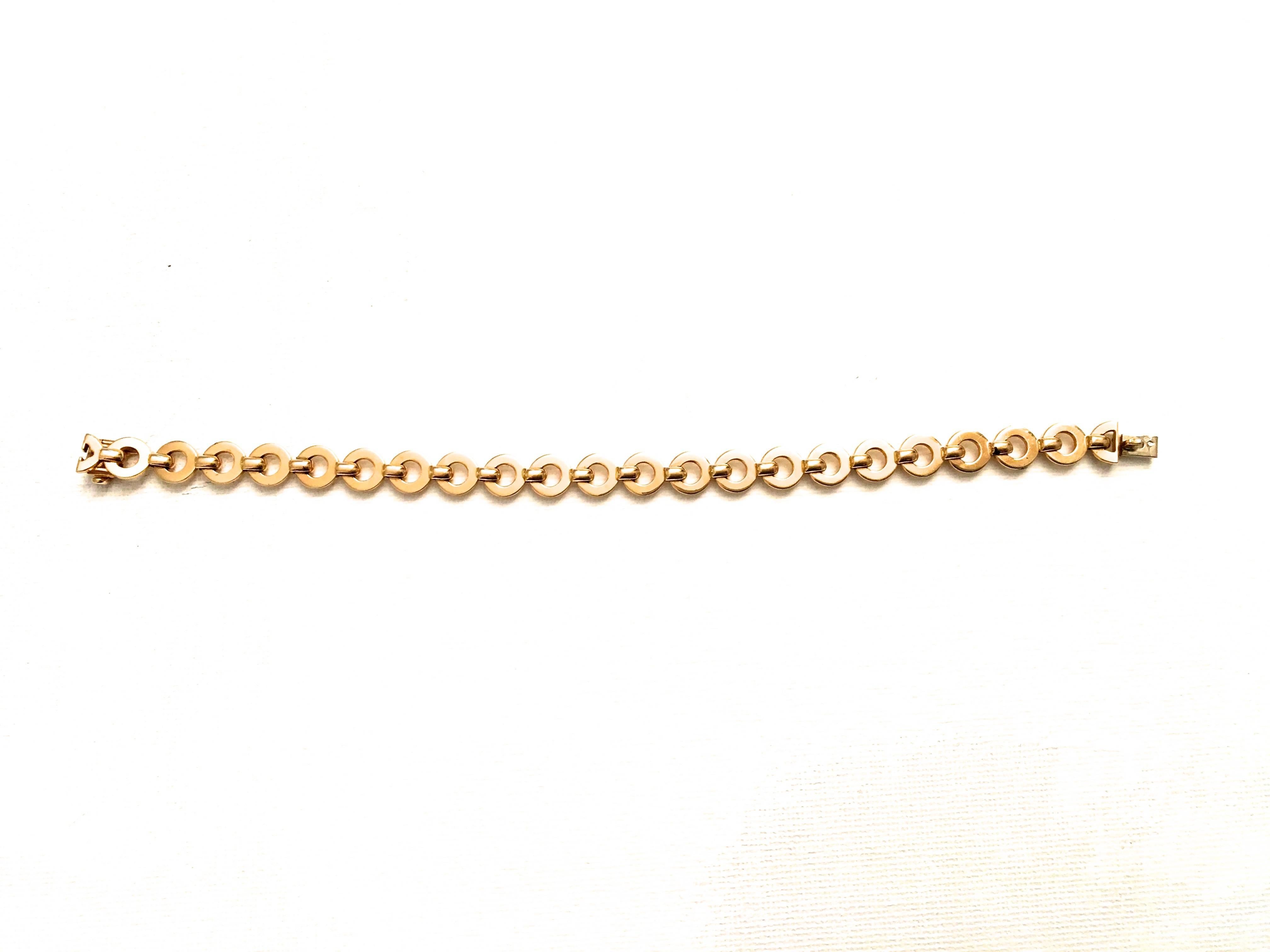 Rare Chanel 18k Gold CC Chain Bracelet  For Sale 2