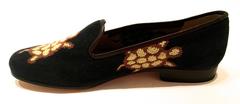 New Stubbs and Wooten Black Needlepoint Shoes - Women Size 7.5