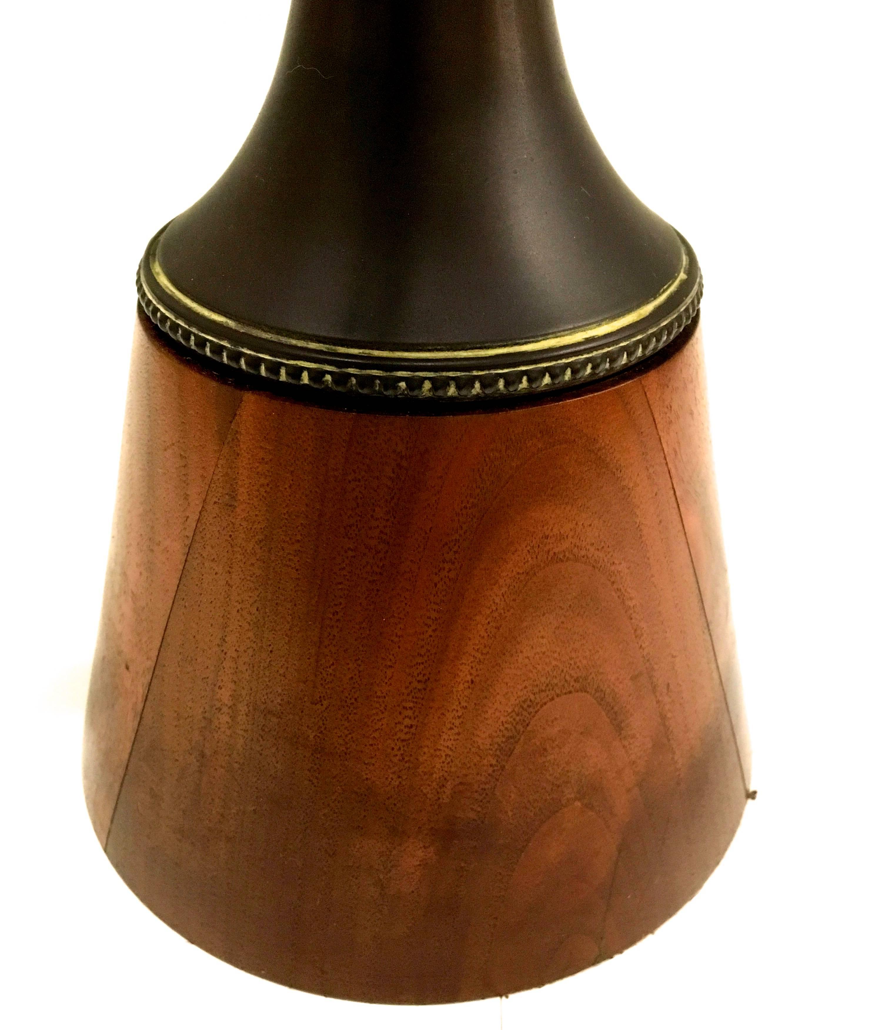 Ornate Mid Century Modern Lamp - Walnut 1960s/1970s  For Sale 3