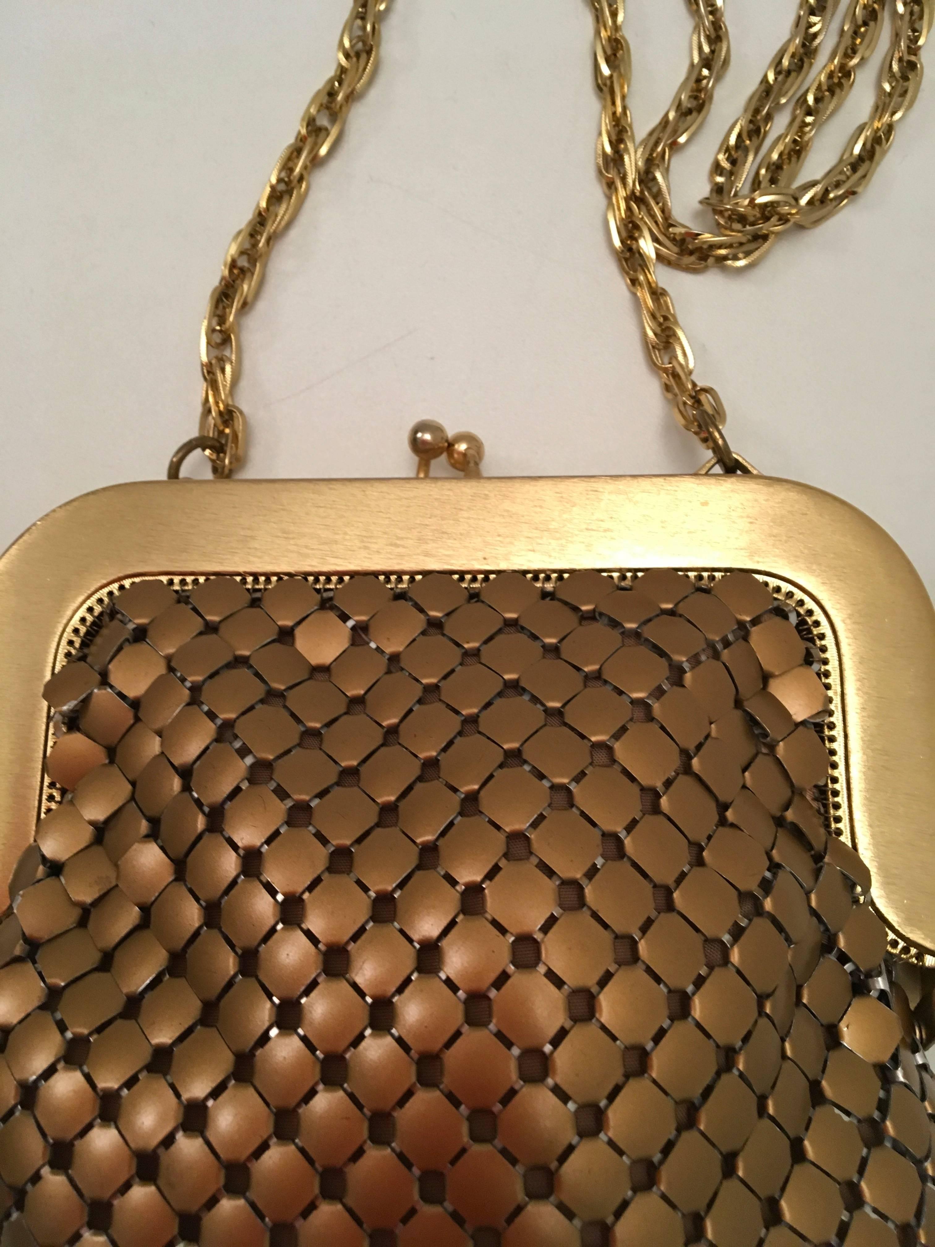 Whiting and Davis Gold Mesh Evening Purse 5