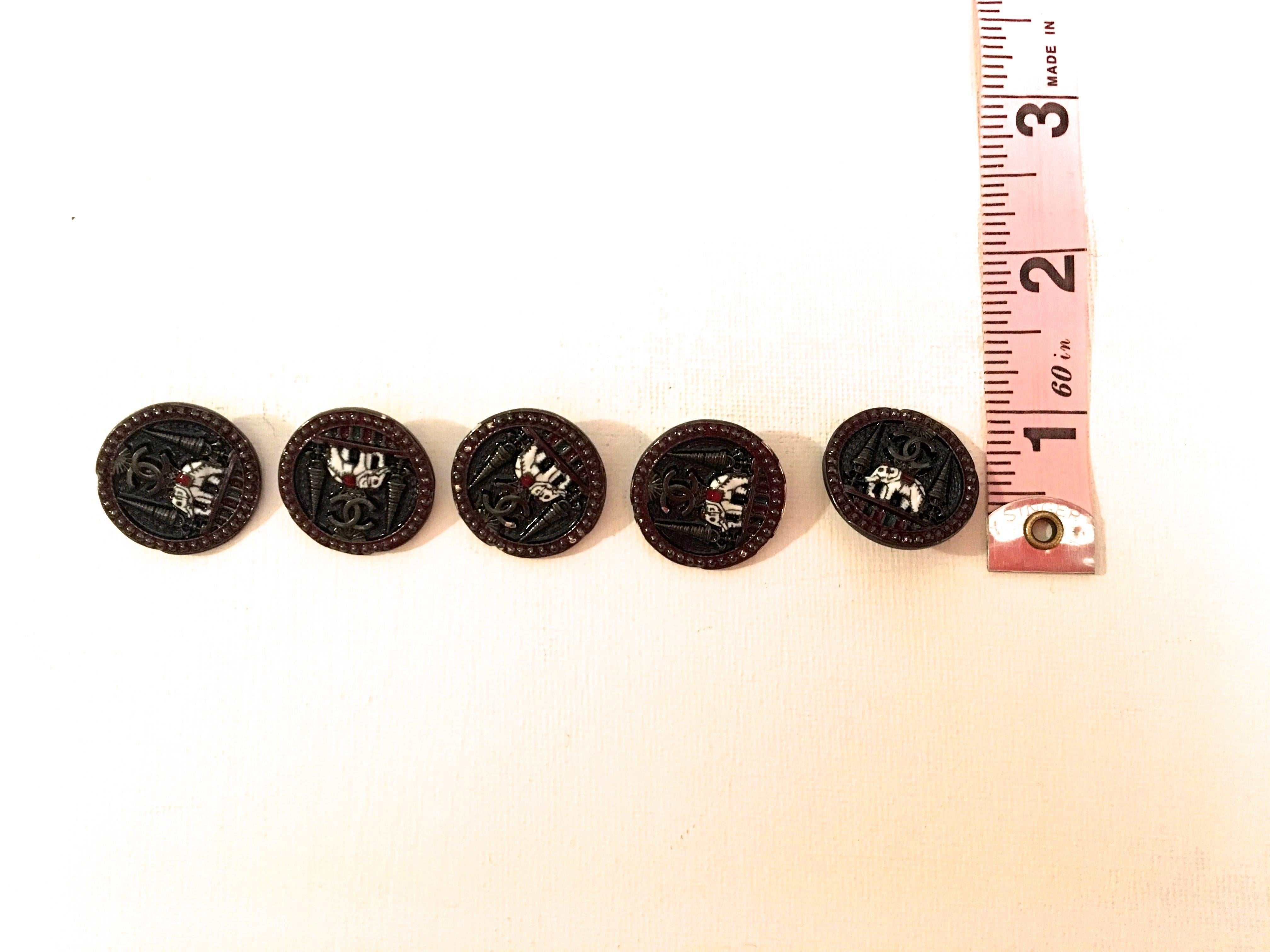 Set of 9 Chanel Buttons For Sale 1