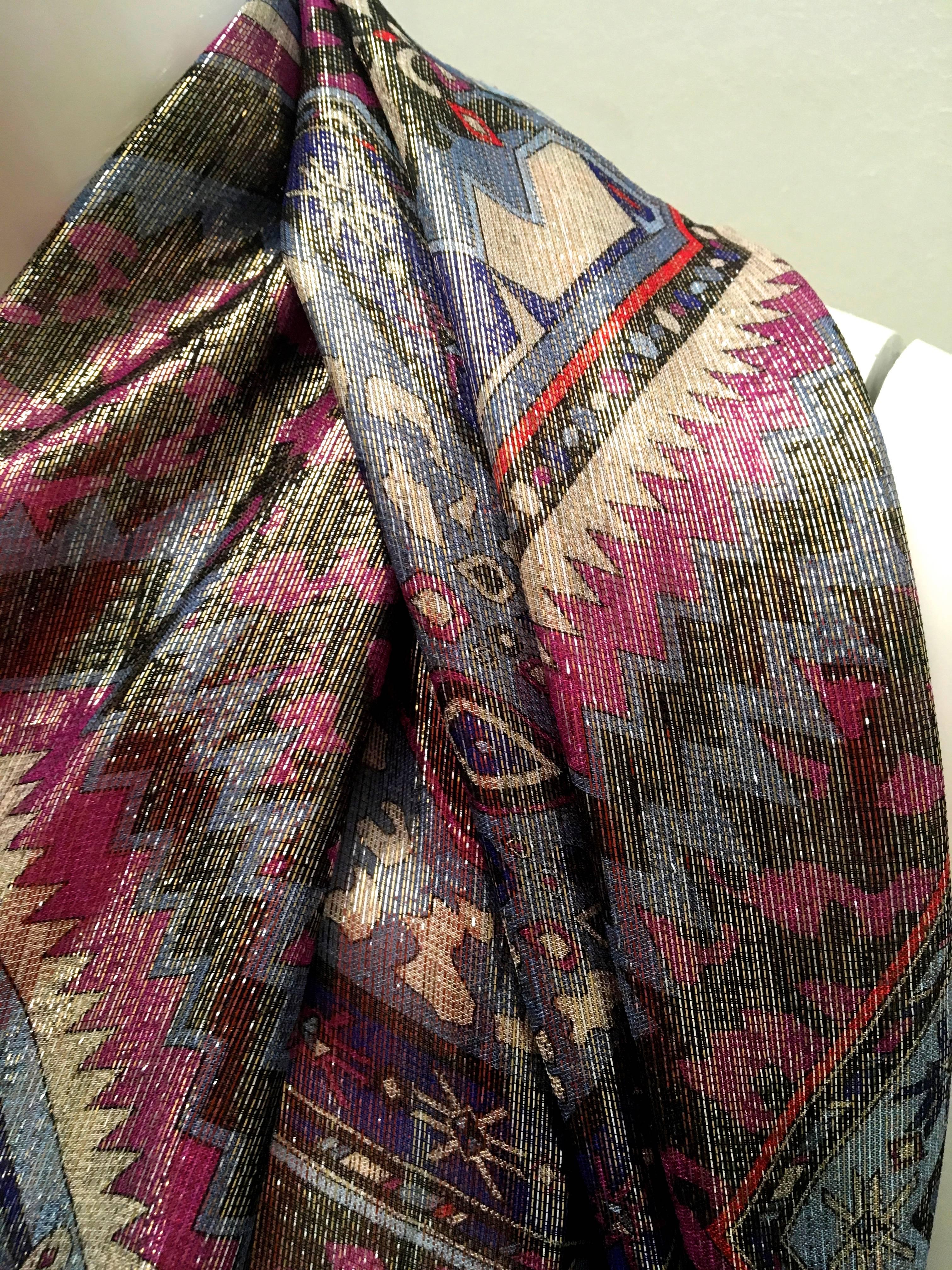 Rare Emilio Pucci Large Silk Sheer Shawl For Sale 4