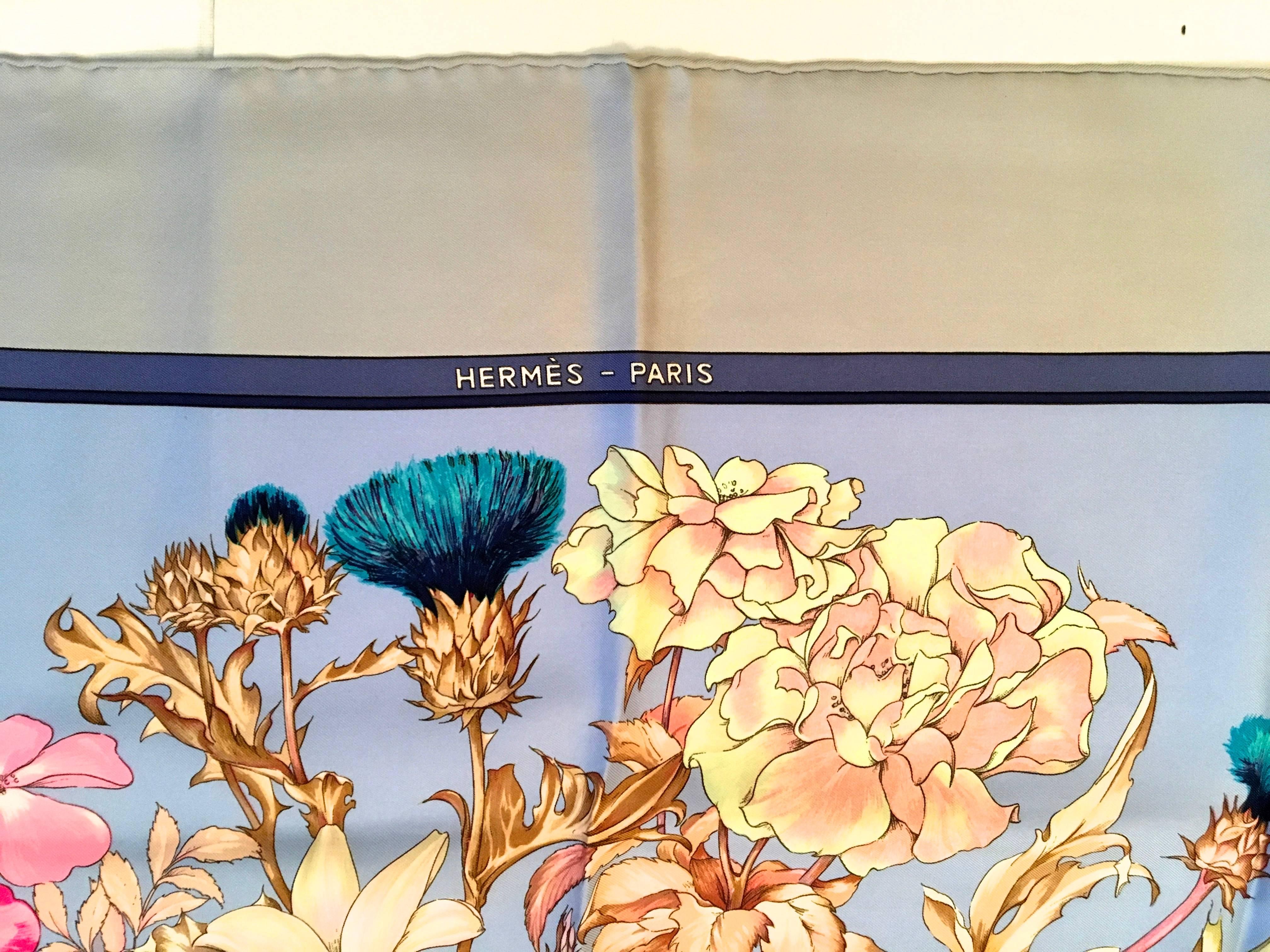 Women's or Men's Rare Vintage Hermes Silk Scarf