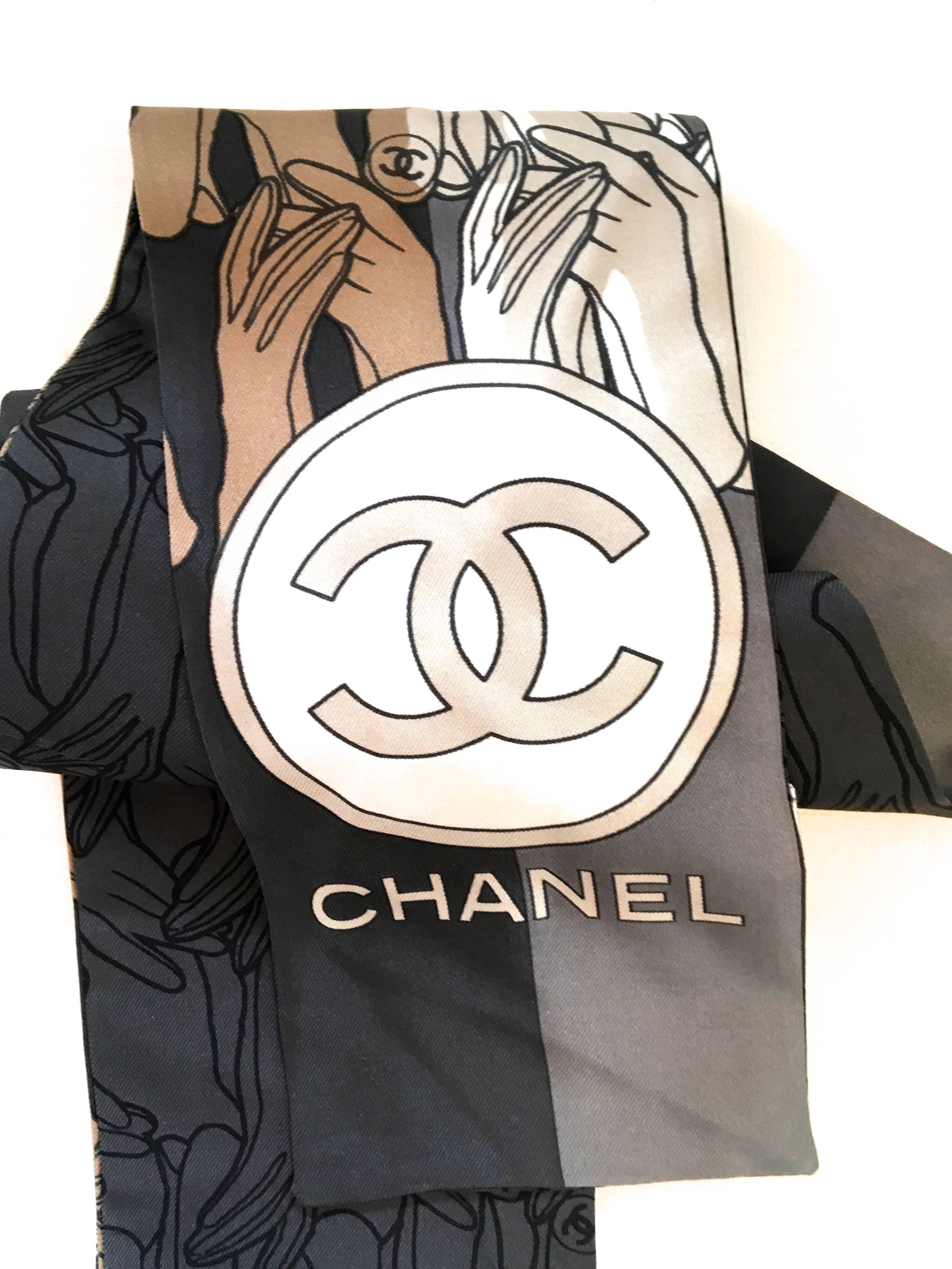 Rare Chanel Scarf - 100% Silk  1
