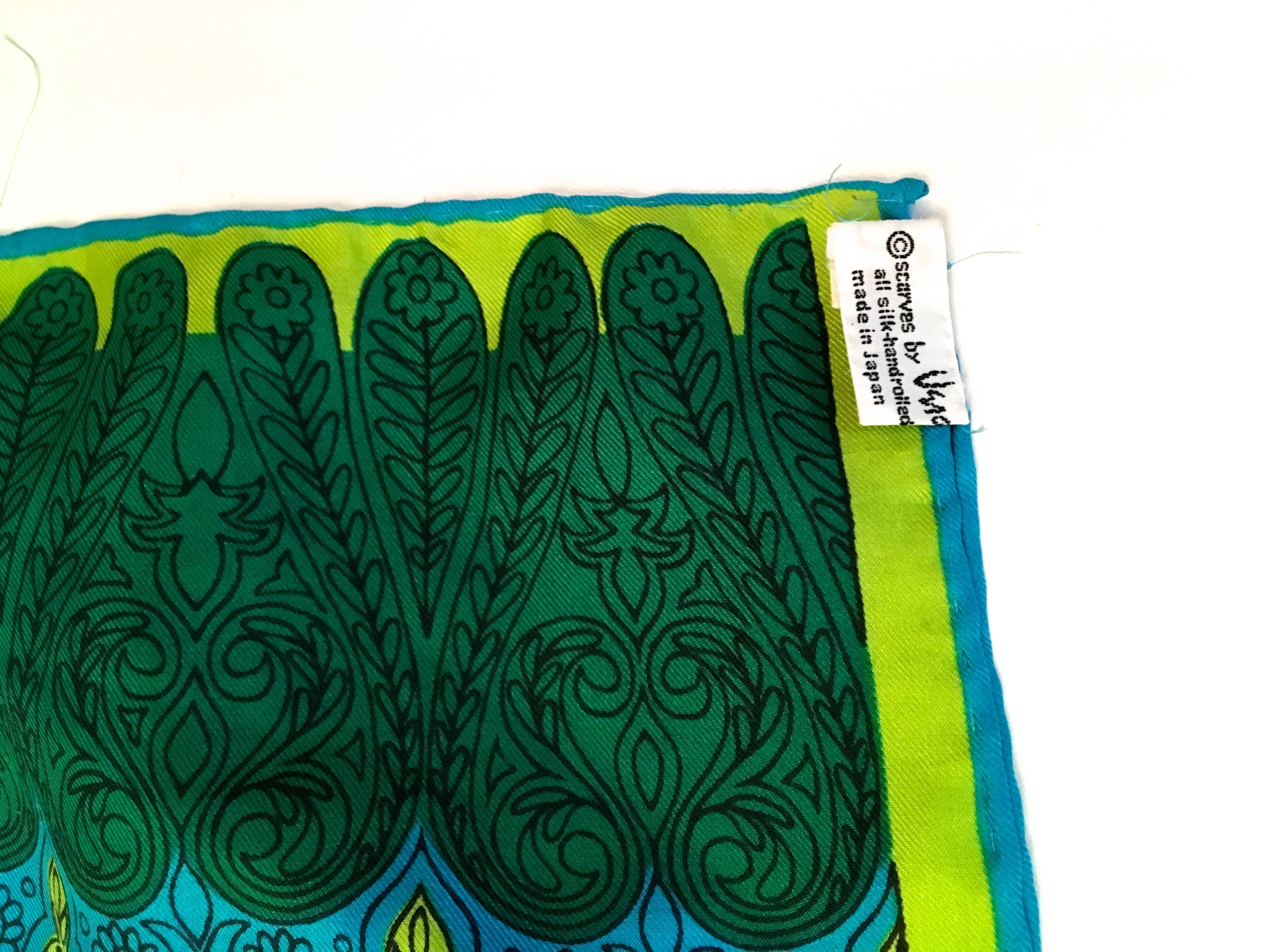 Rare Vintage Vera Scarf - 1960's - 100% Silk For Sale 1