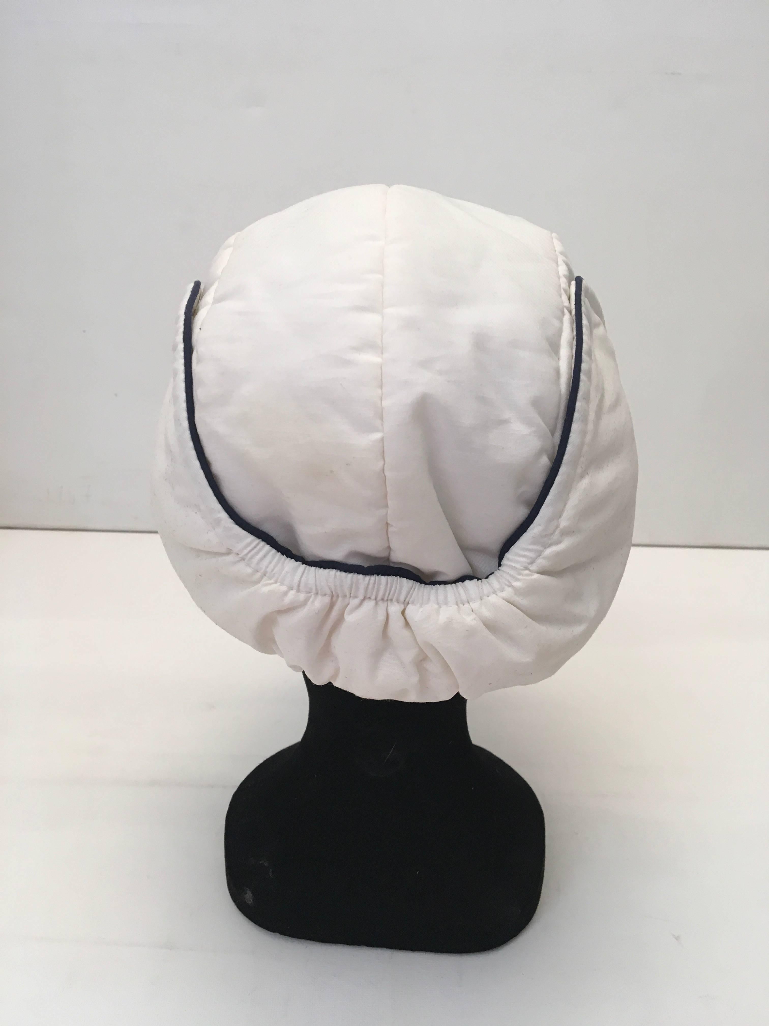 Beige Rare Courreges Iconic Hat / Helmet - 1960's For Sale