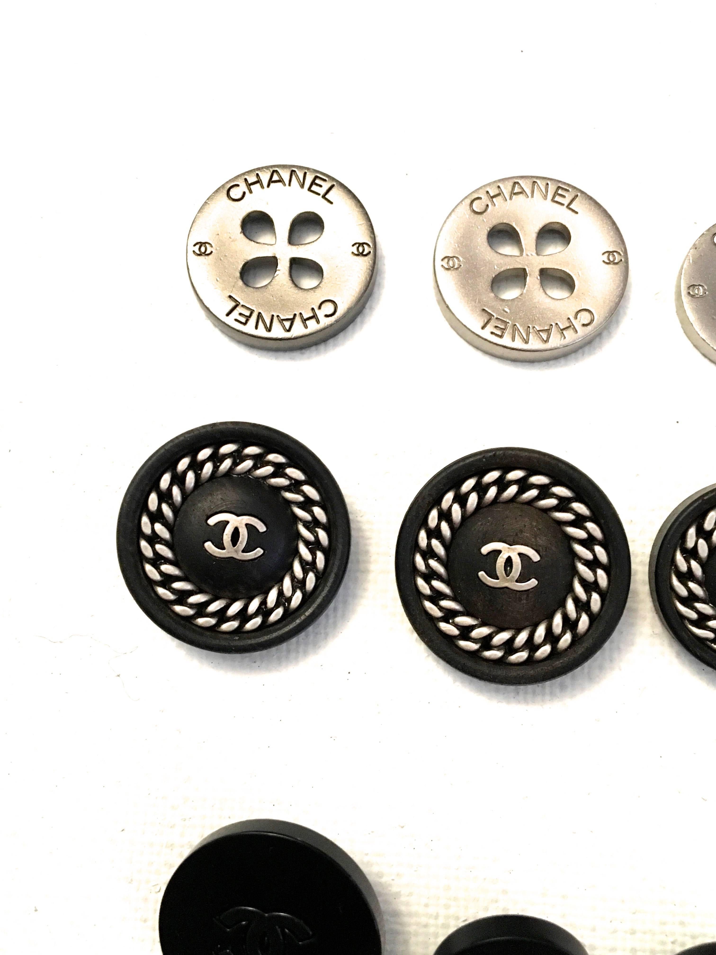 Set of Twelve Chanel Buttons  In Excellent Condition In Boca Raton, FL