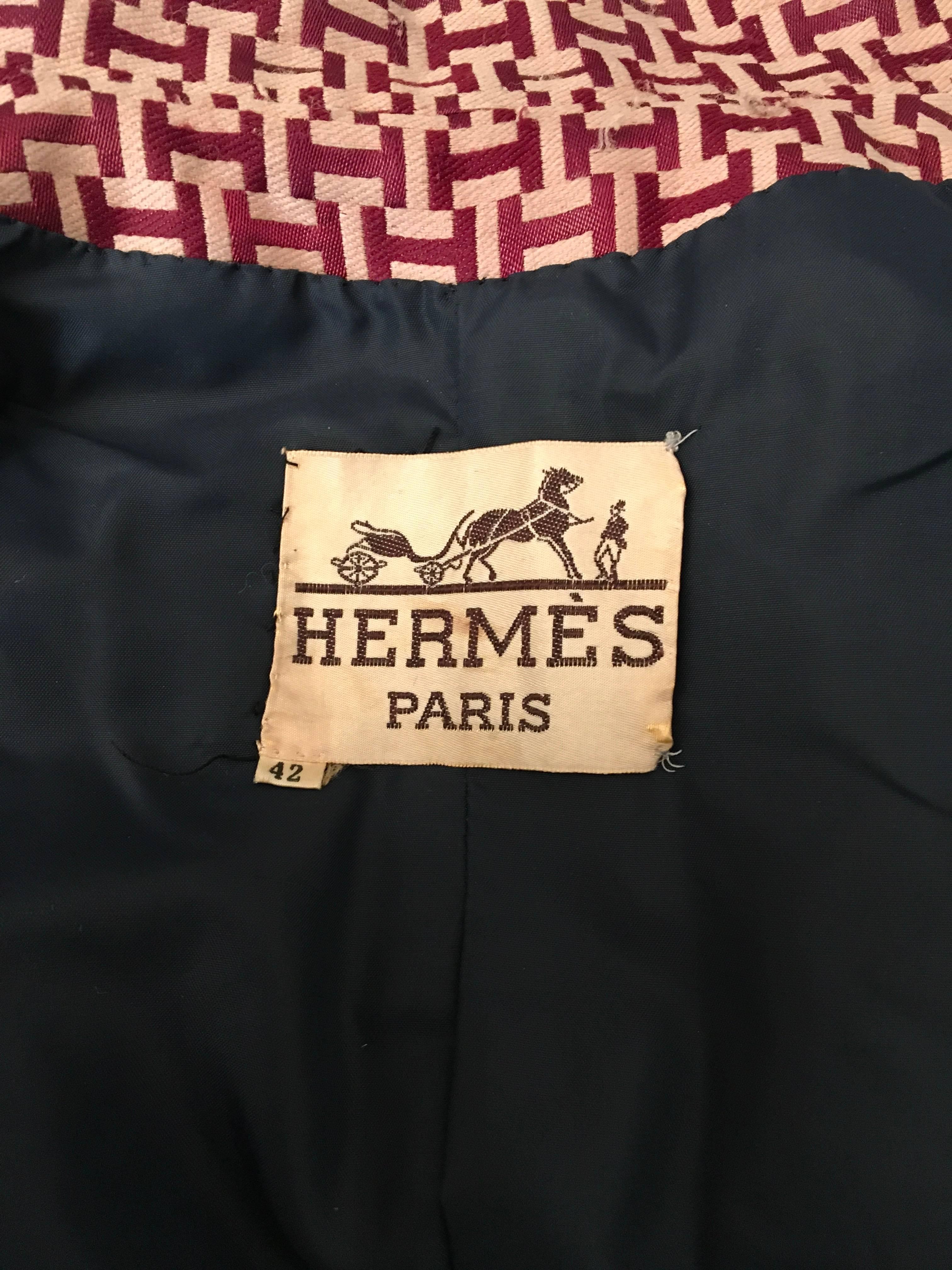Hermes Vintage Coat - 1970’s - Extremely Rare - Ladies For Sale 2