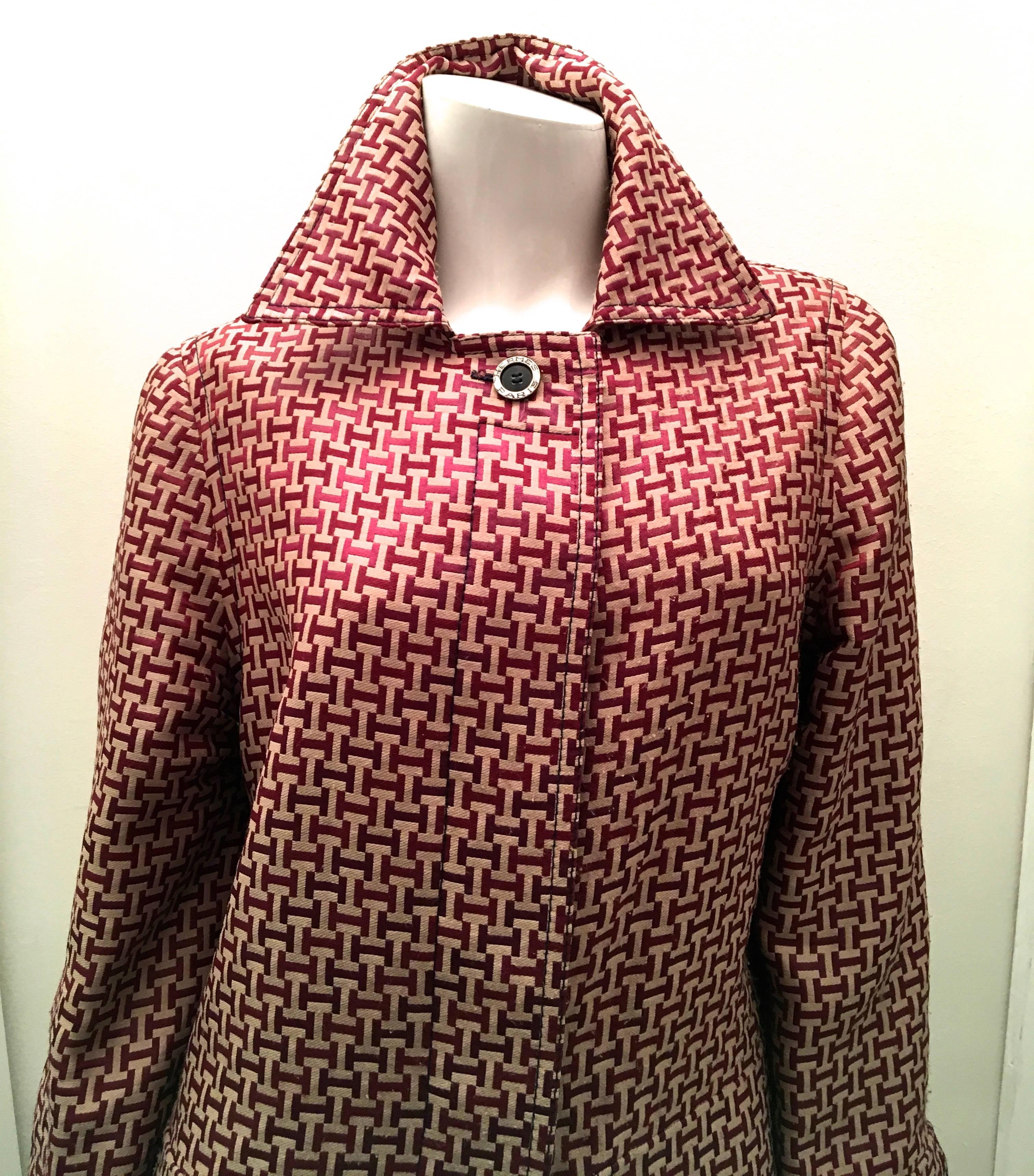 Hermes Vintage Coat - 1970’s - Extremely Rare - Ladies For Sale 1