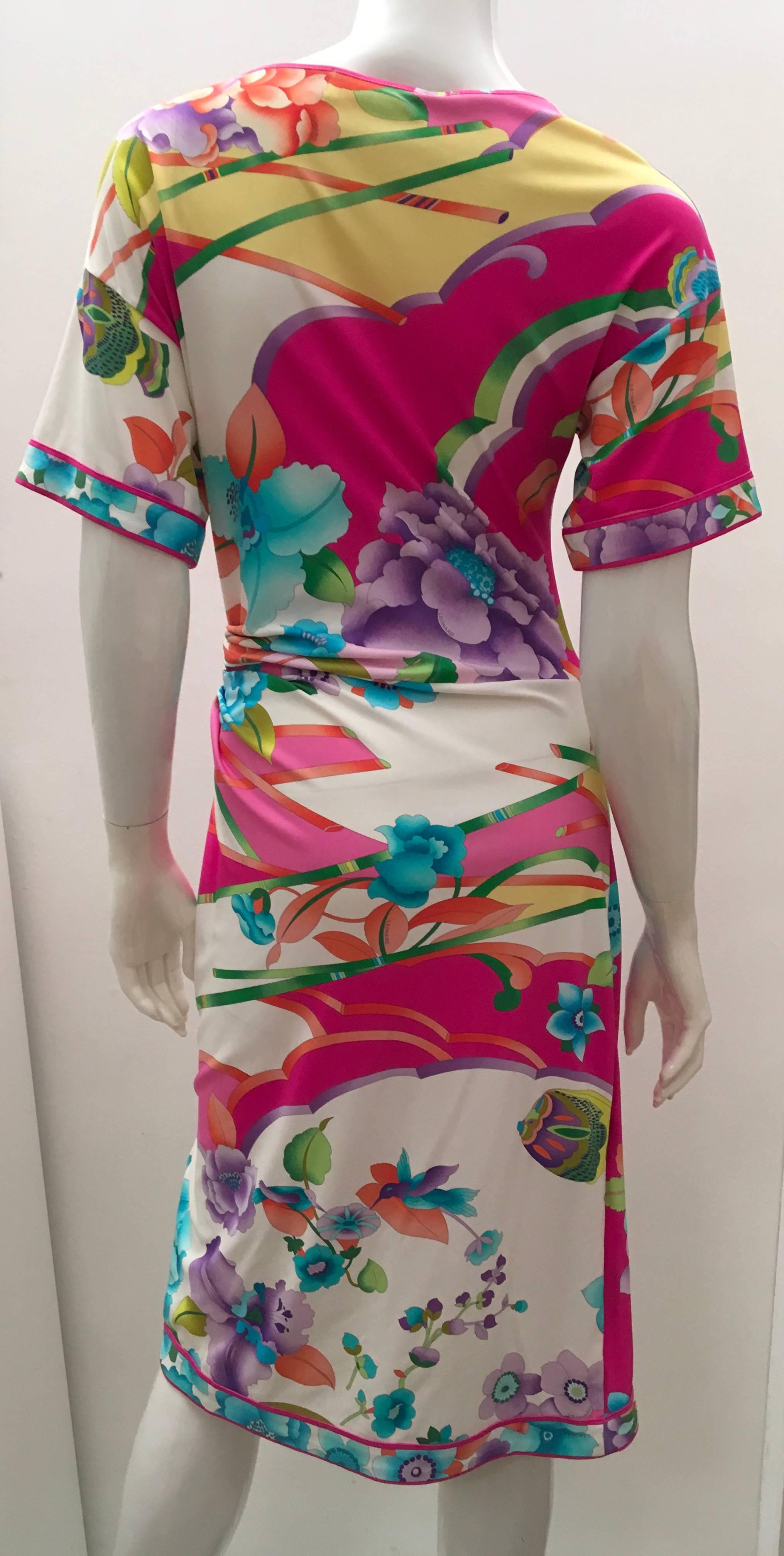 Pink Leonard Dress - New - Fabulous Summer Floral Dress For Sale