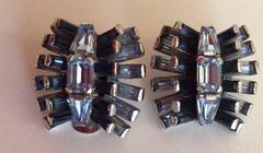 Juliana Rhinestone Brooch and Earring Set - 1950's - 3 Pc.