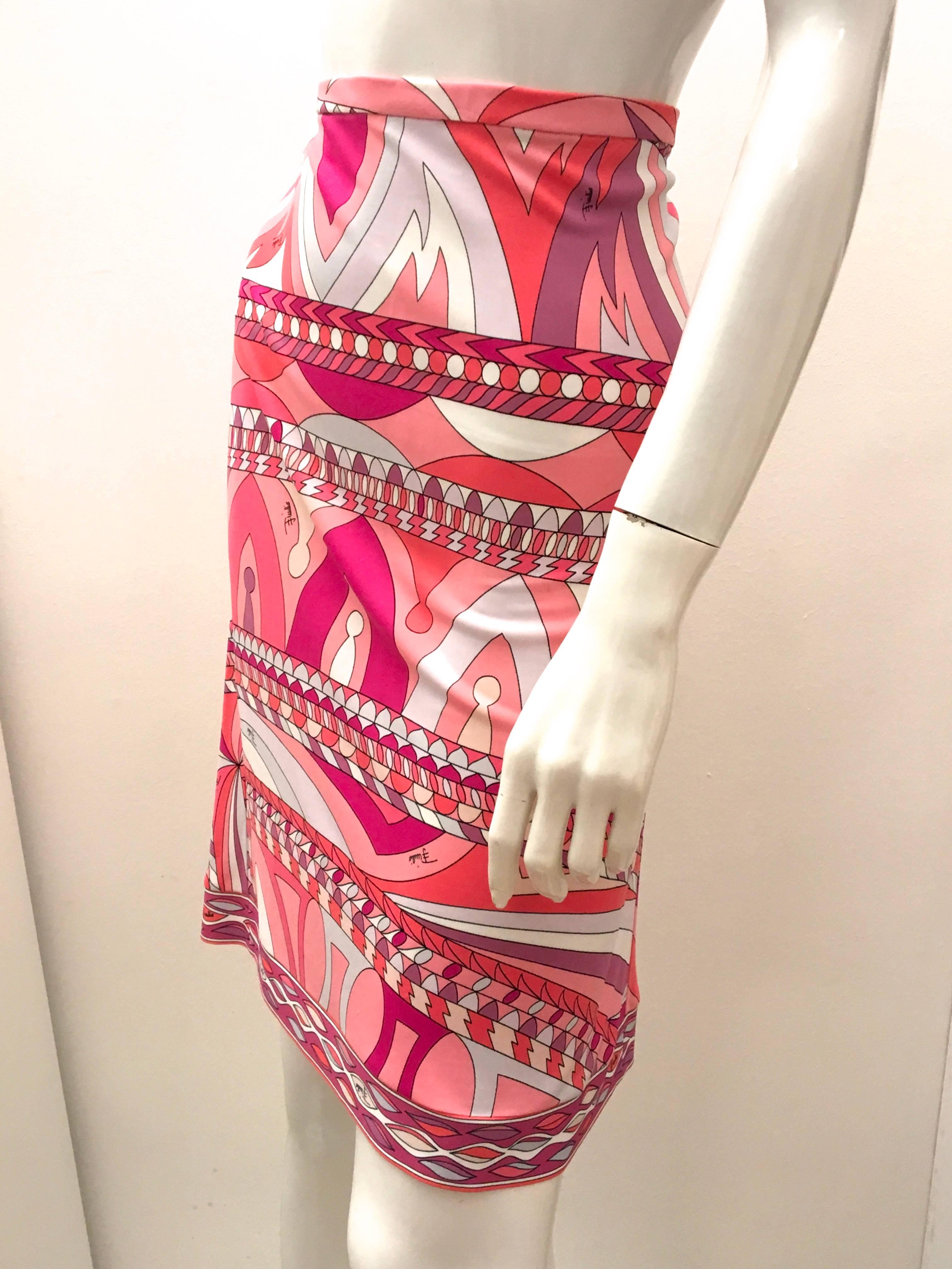 Pink New Emilio Pucci Skirt w/ Tags
