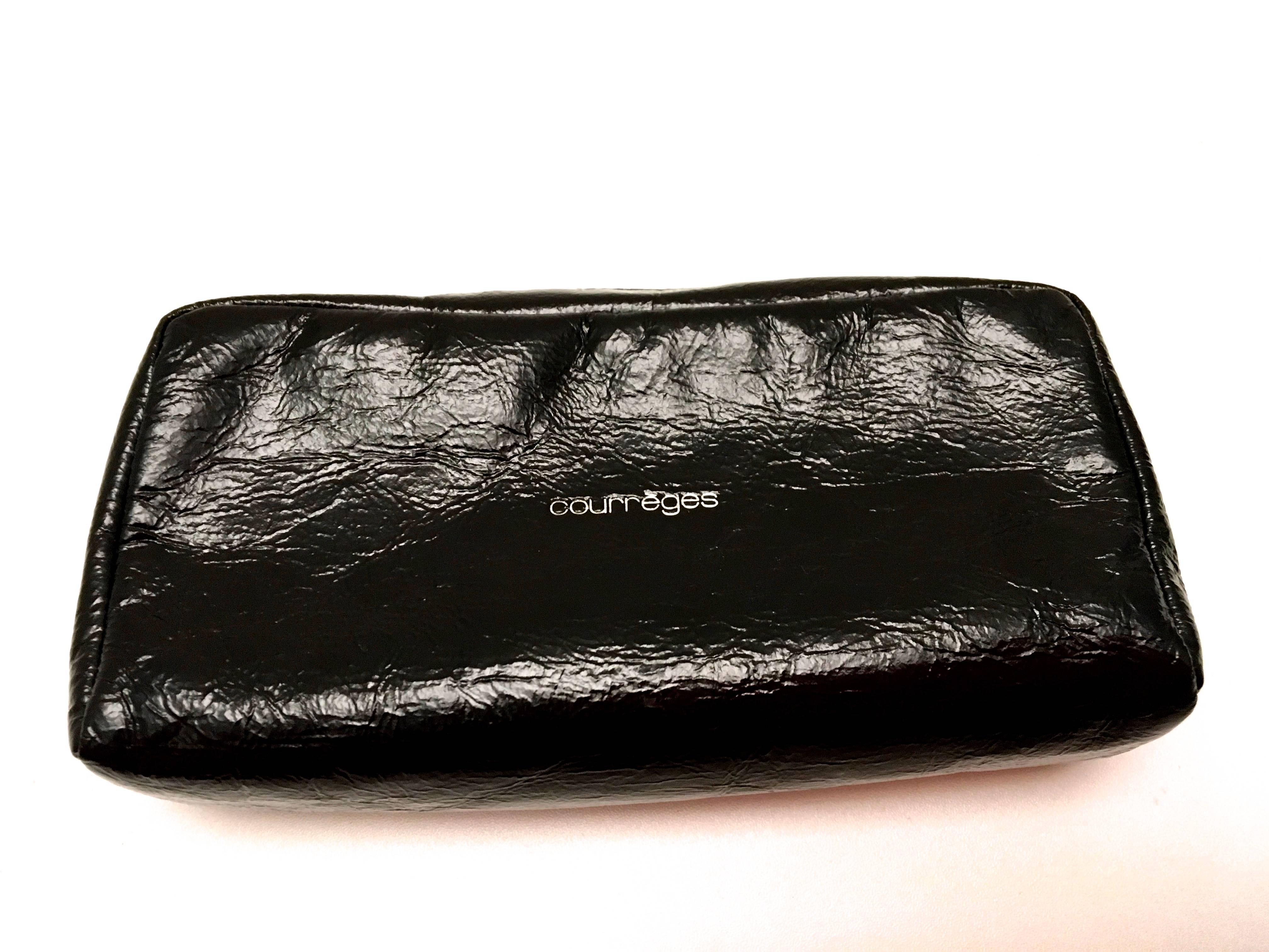 Women's Courreges Bag - Black - Patent Leather - Makeup / Accessory - New For Sale