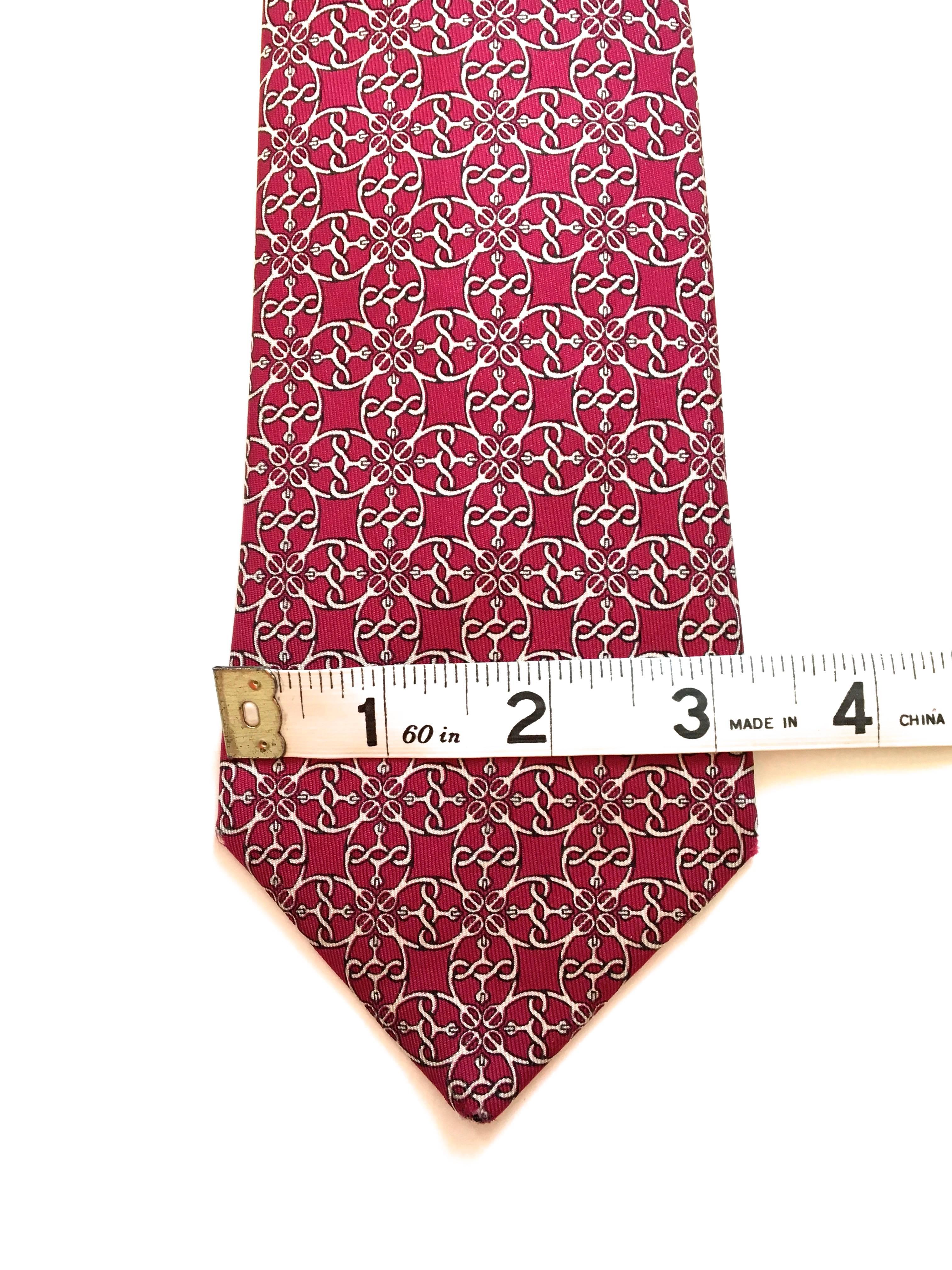 Women's or Men's Hermes Tie - 100% Silk