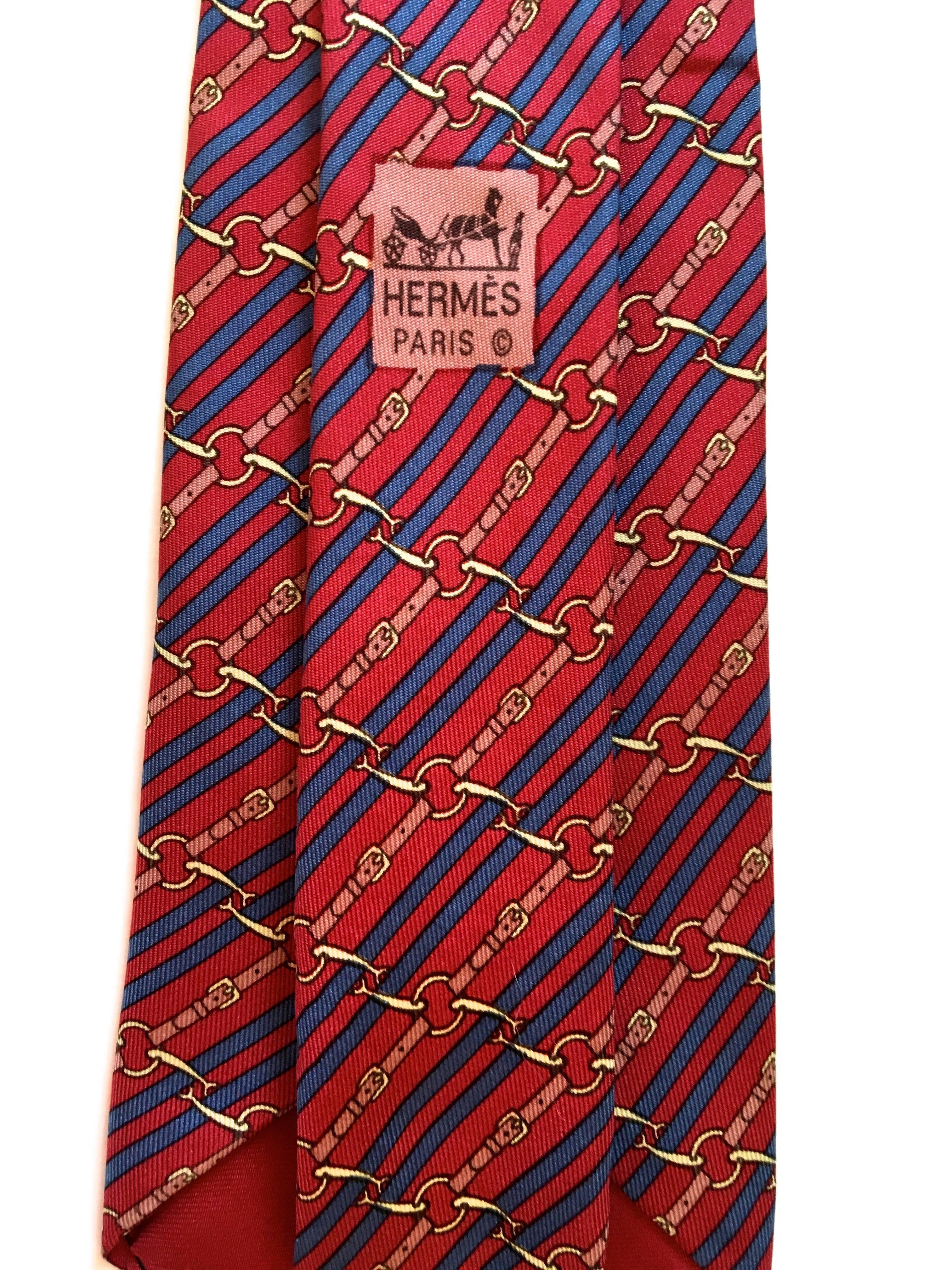 Vintage Hermes Tie - 100% Silk 1